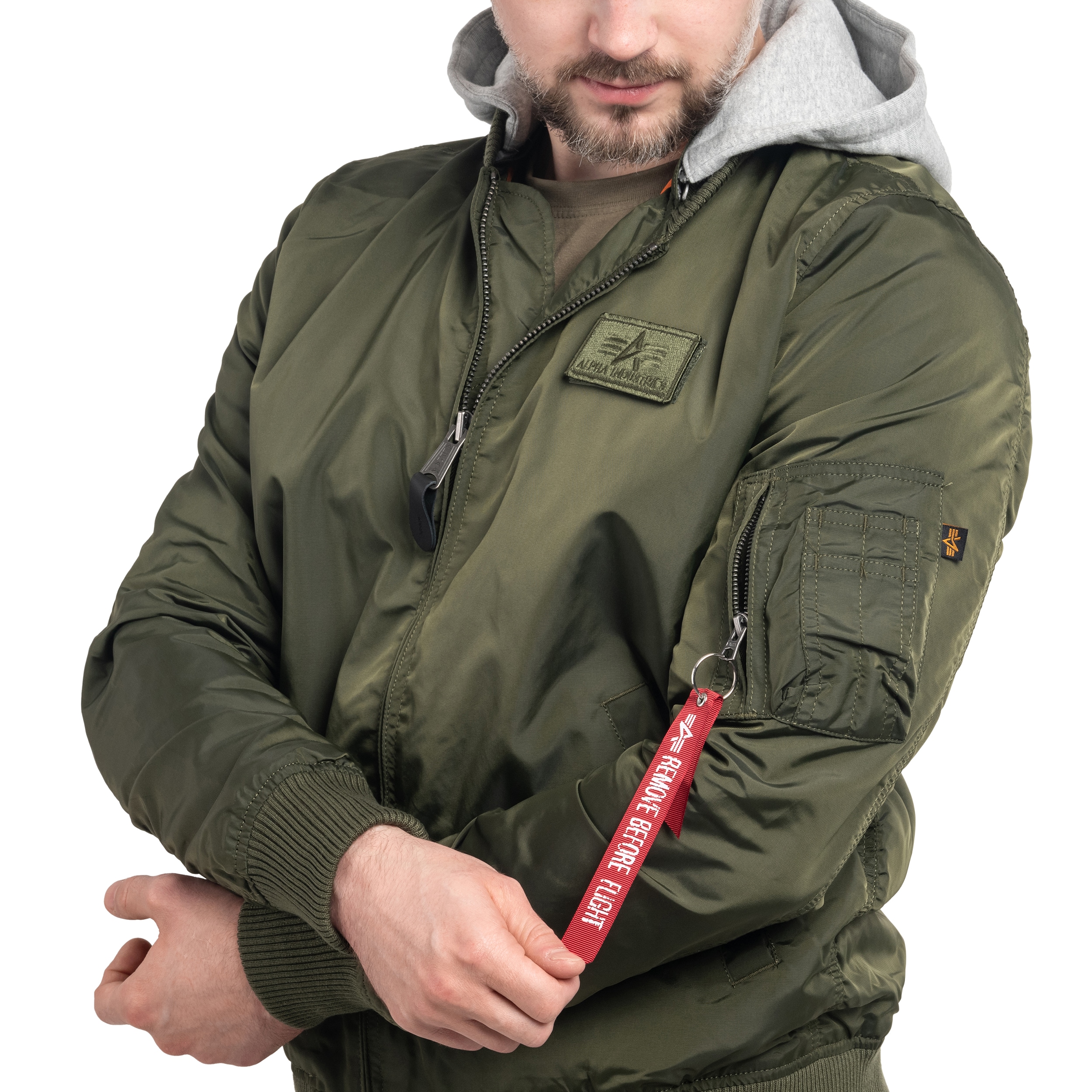Veste MA-1 TT Hood Alpha Industries - Dark Green
