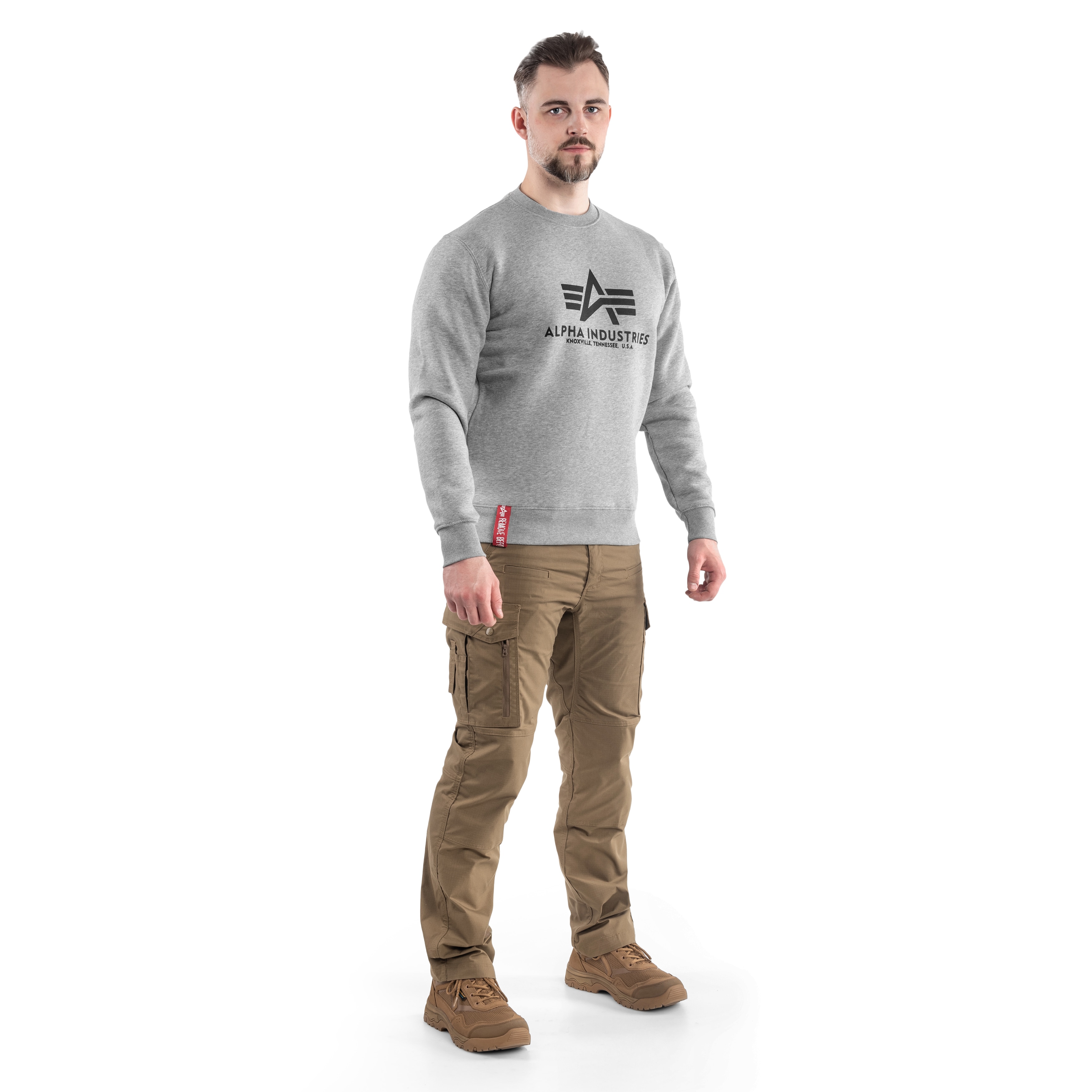 Sweatshirt Basic Sweater Alpha Industries - Grey Heather