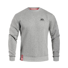 Sweatshirt Basic Sweater Small Logo Alpha Industries - Grey Heather