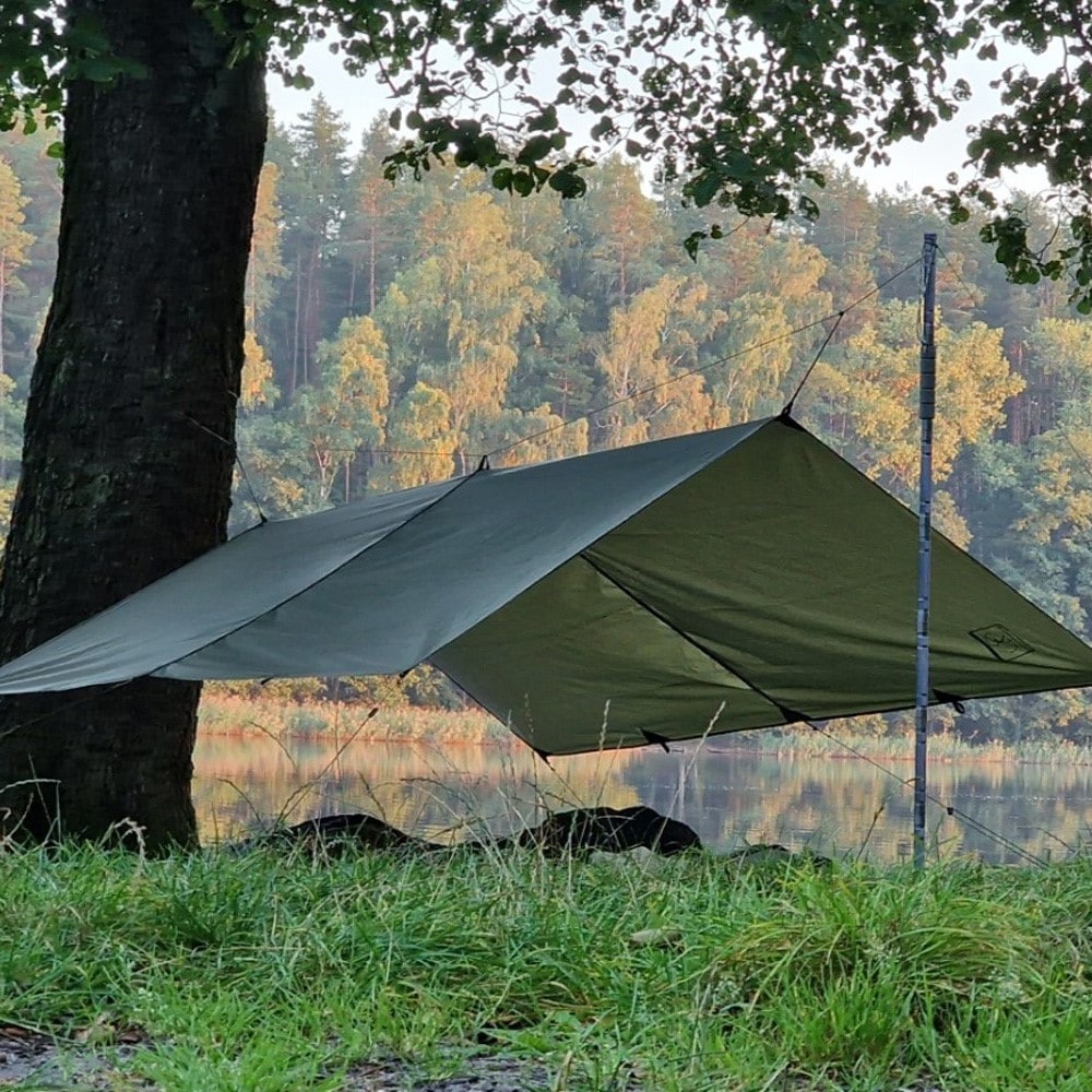 Bâche de bivouac Easy Tarp 2 x 3 m Bushmen - Green