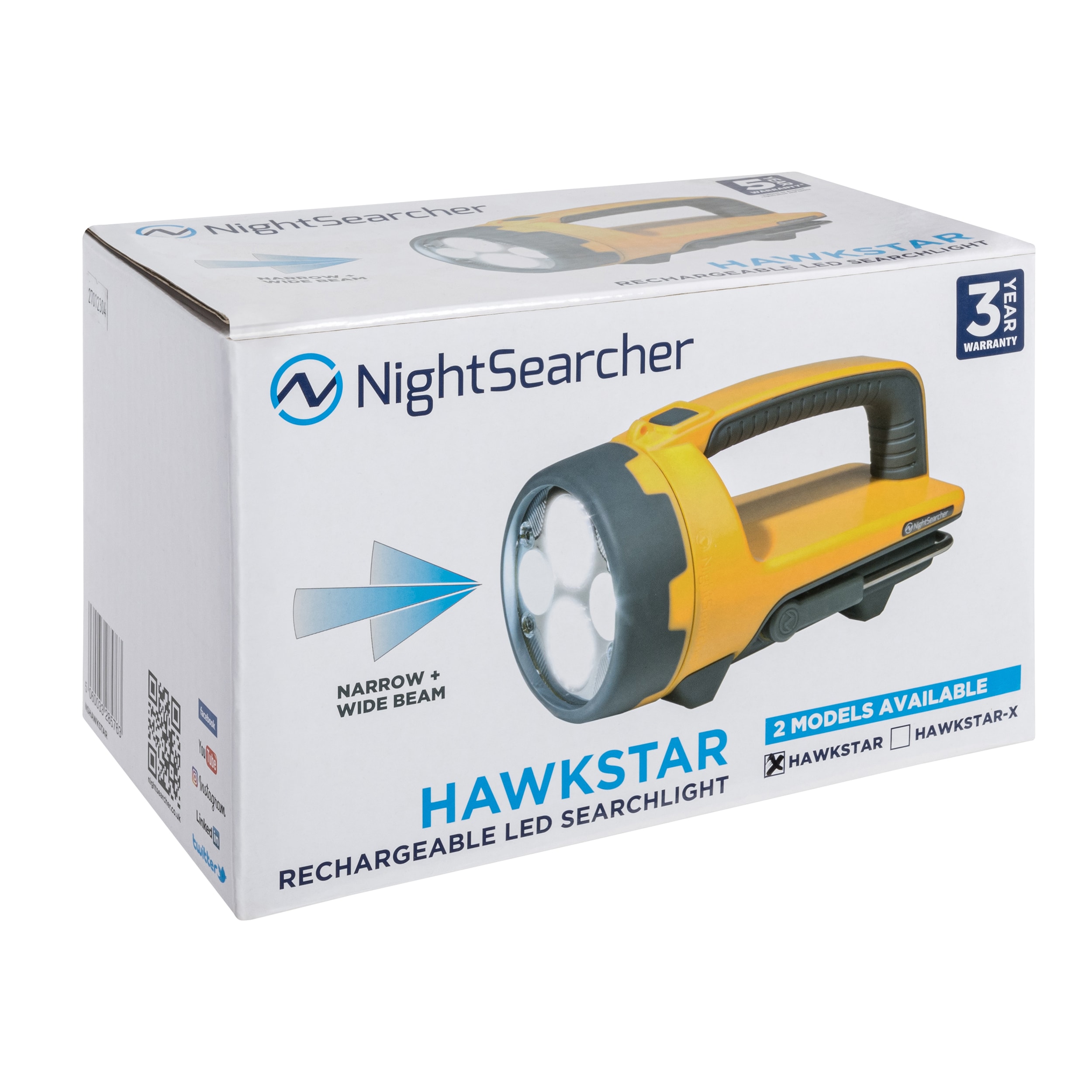 Lampe de poche HawkStar - 2500 lumens NightSearcher