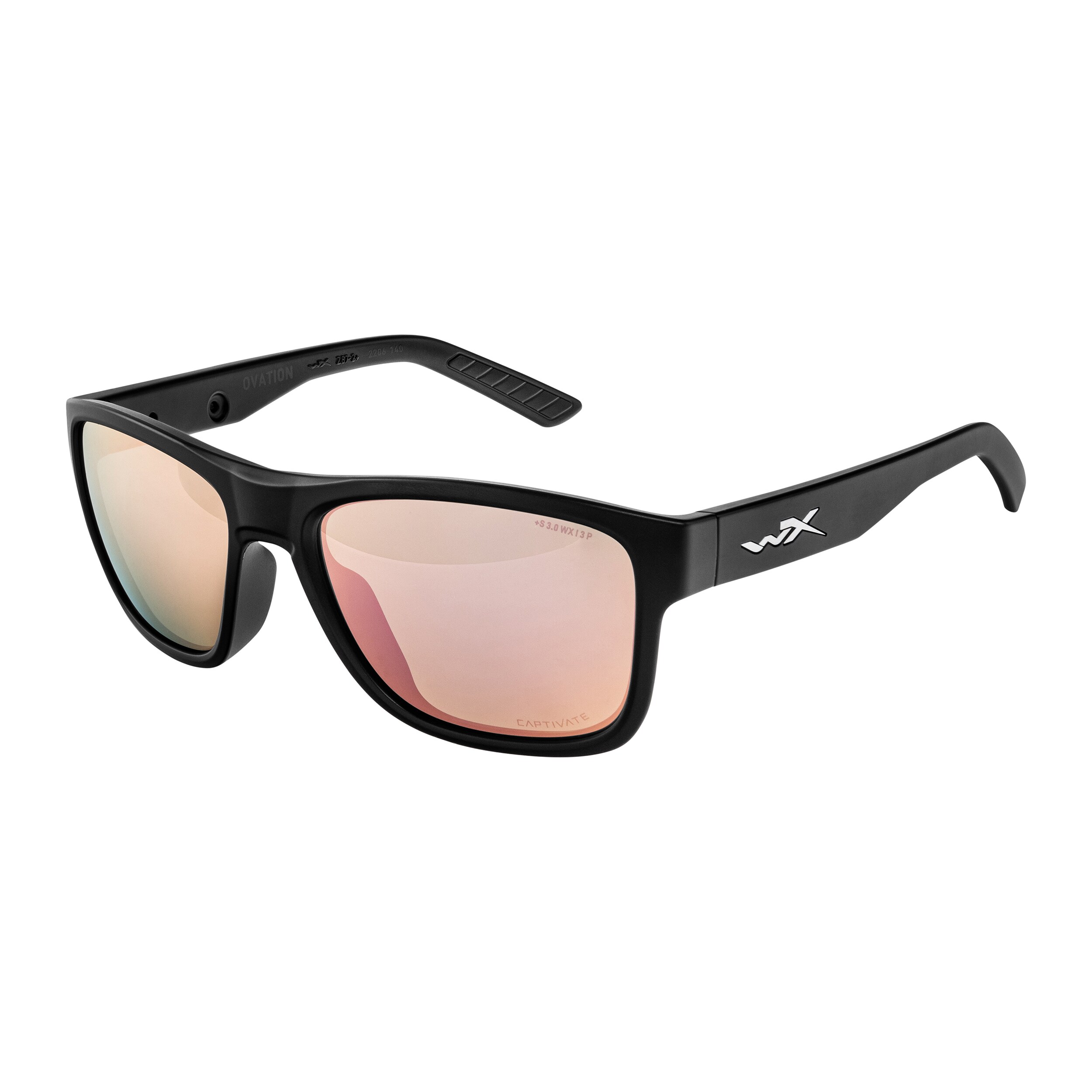 Lunettes Ovation Wiley X - Captivate Polarized Rose Gold Mirror/Matte Black
