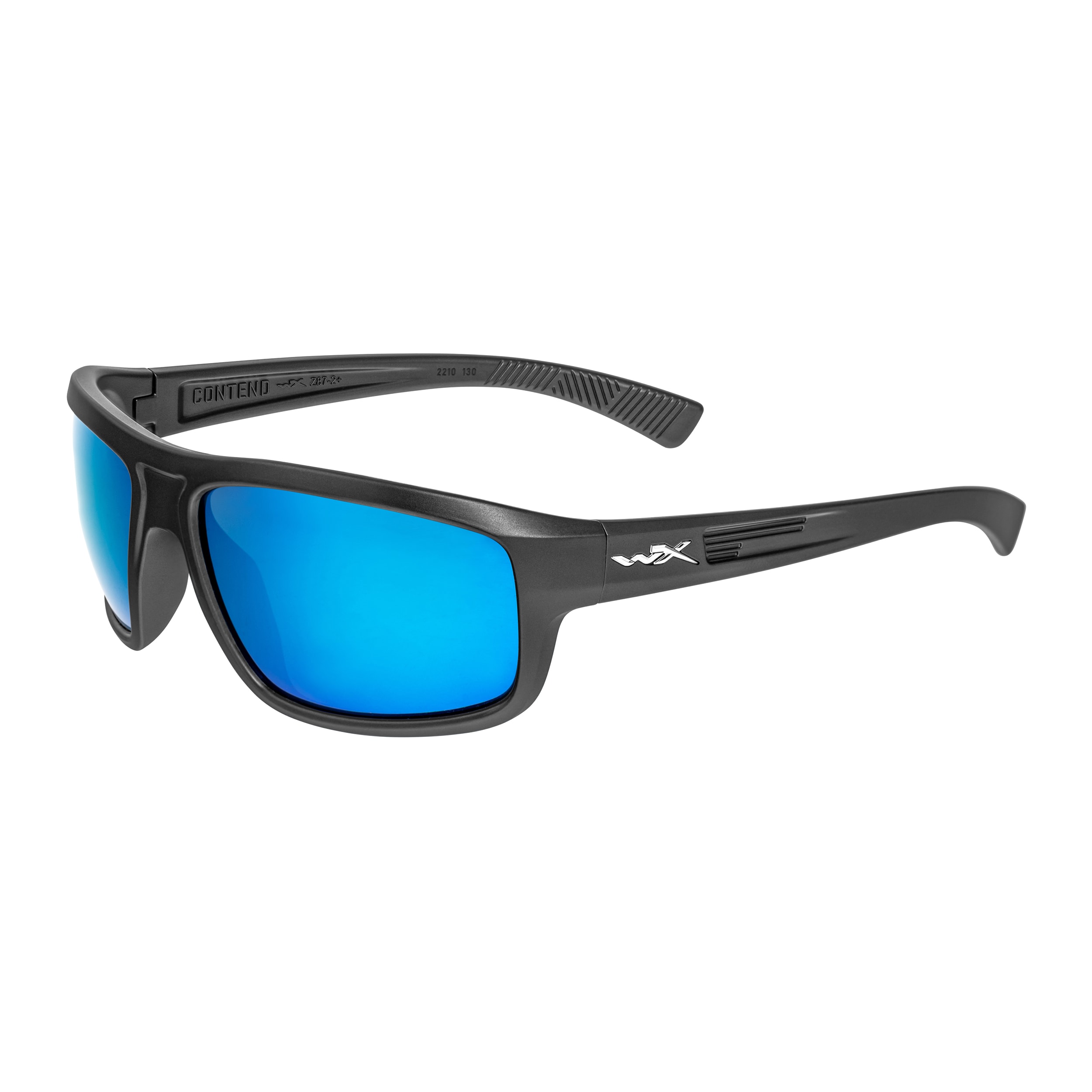 Lunettes tactiques Contend Wiley X - Captivate Polarized Blue Mirror - Matte Graphite