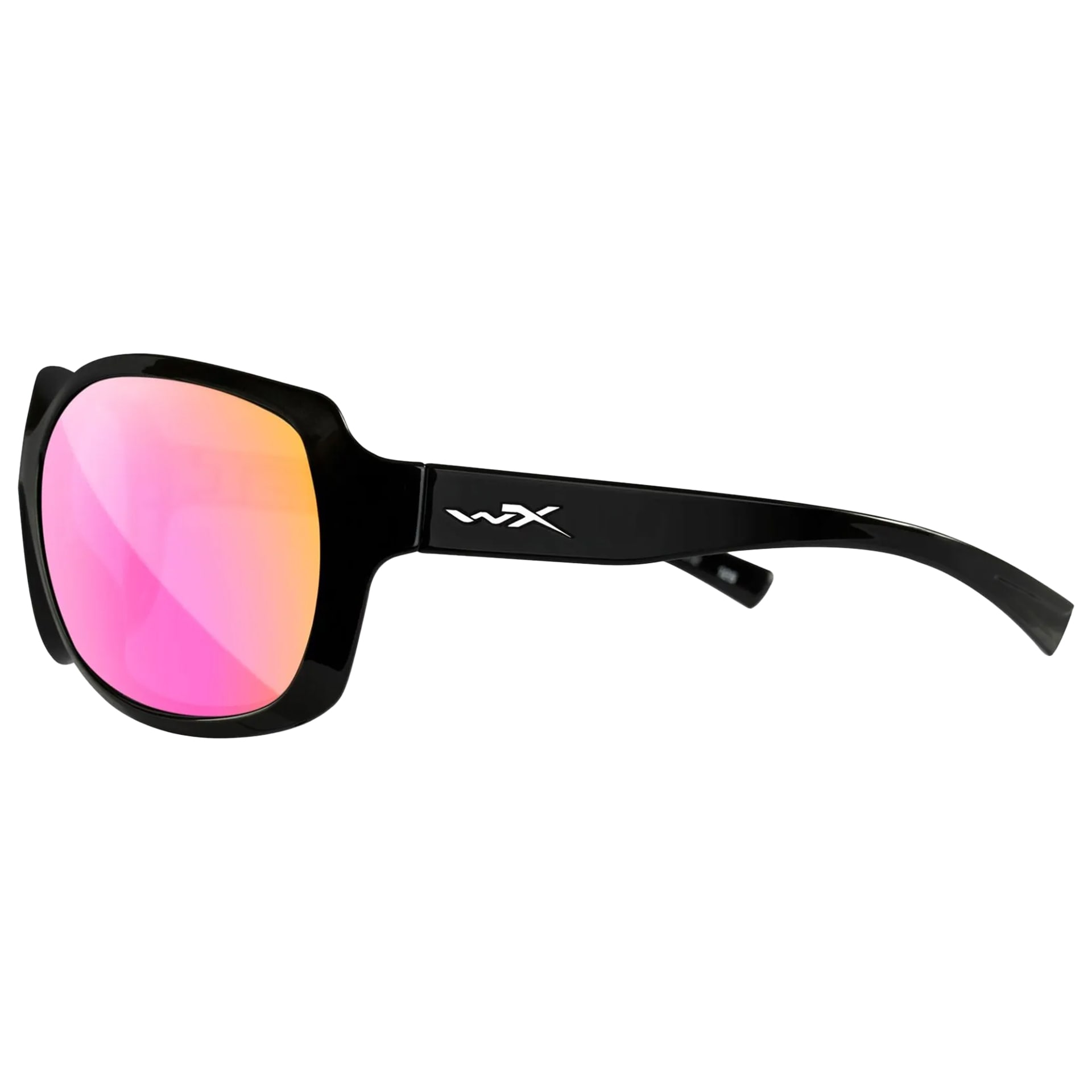 Lunettes pour femmes Mystique Wiley X - Captivate Polarized Rose Gold Mirror/ Gloss Black