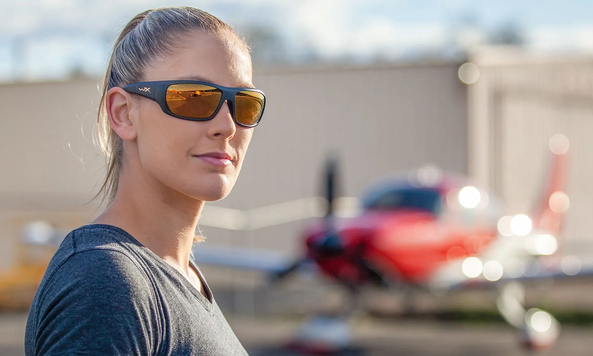 Lunettes tactiques Omega Wiley X - Captivate Polarized Bronze Mirror/Matte Black​​​​​​​