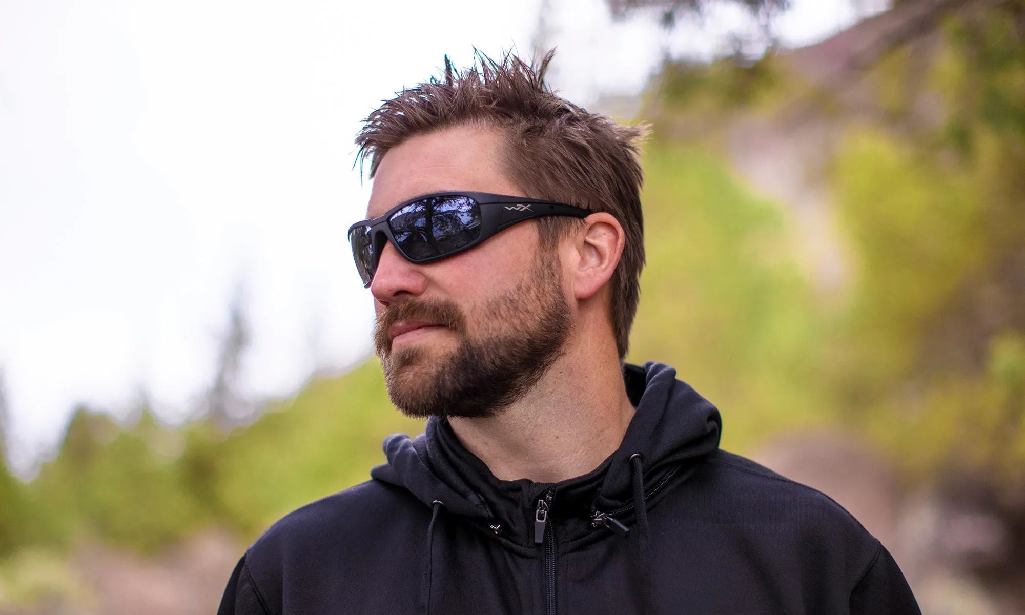 Lunettes tactiques Boss Wiley X - Grey Silver Flash/Matte Black