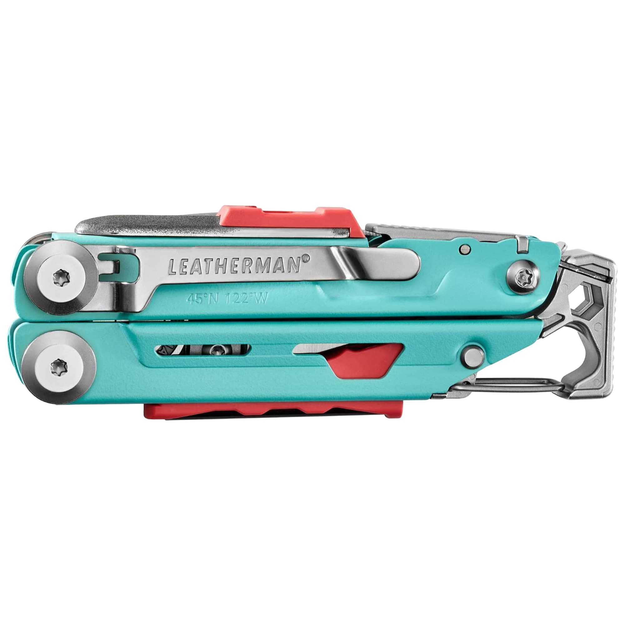 Multitool Signal Leatherman - Aqua Stainless avec holster