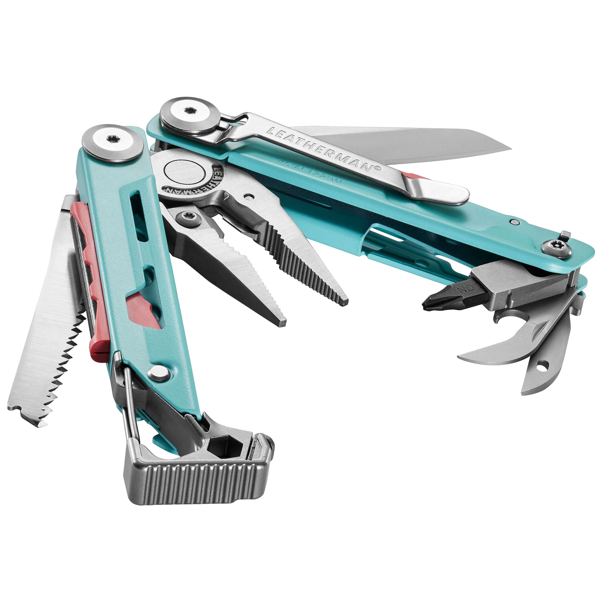 Multitool Signal Leatherman - Aqua Stainless avec holster