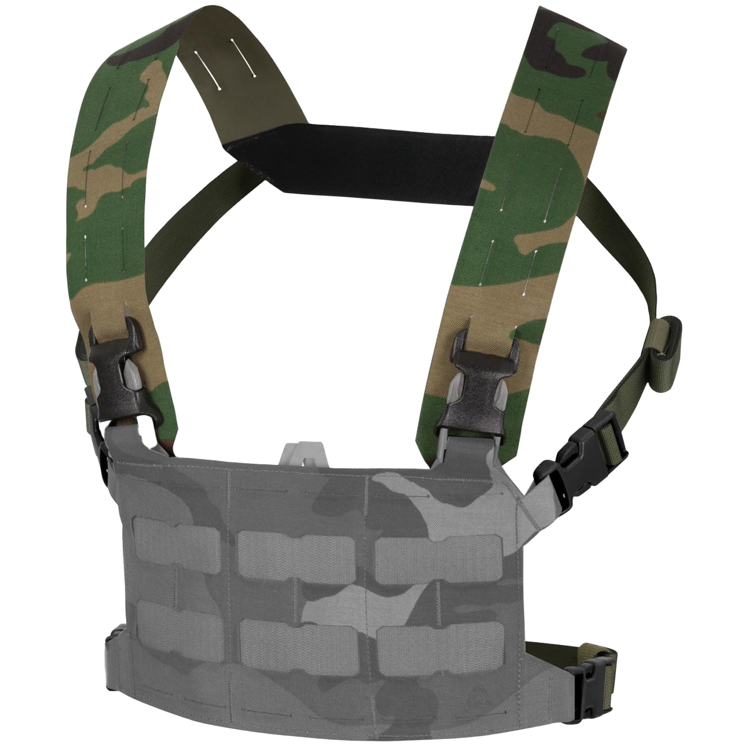 Bretelles tactiques Front Flap Rig Interface Direct Action - Woodland