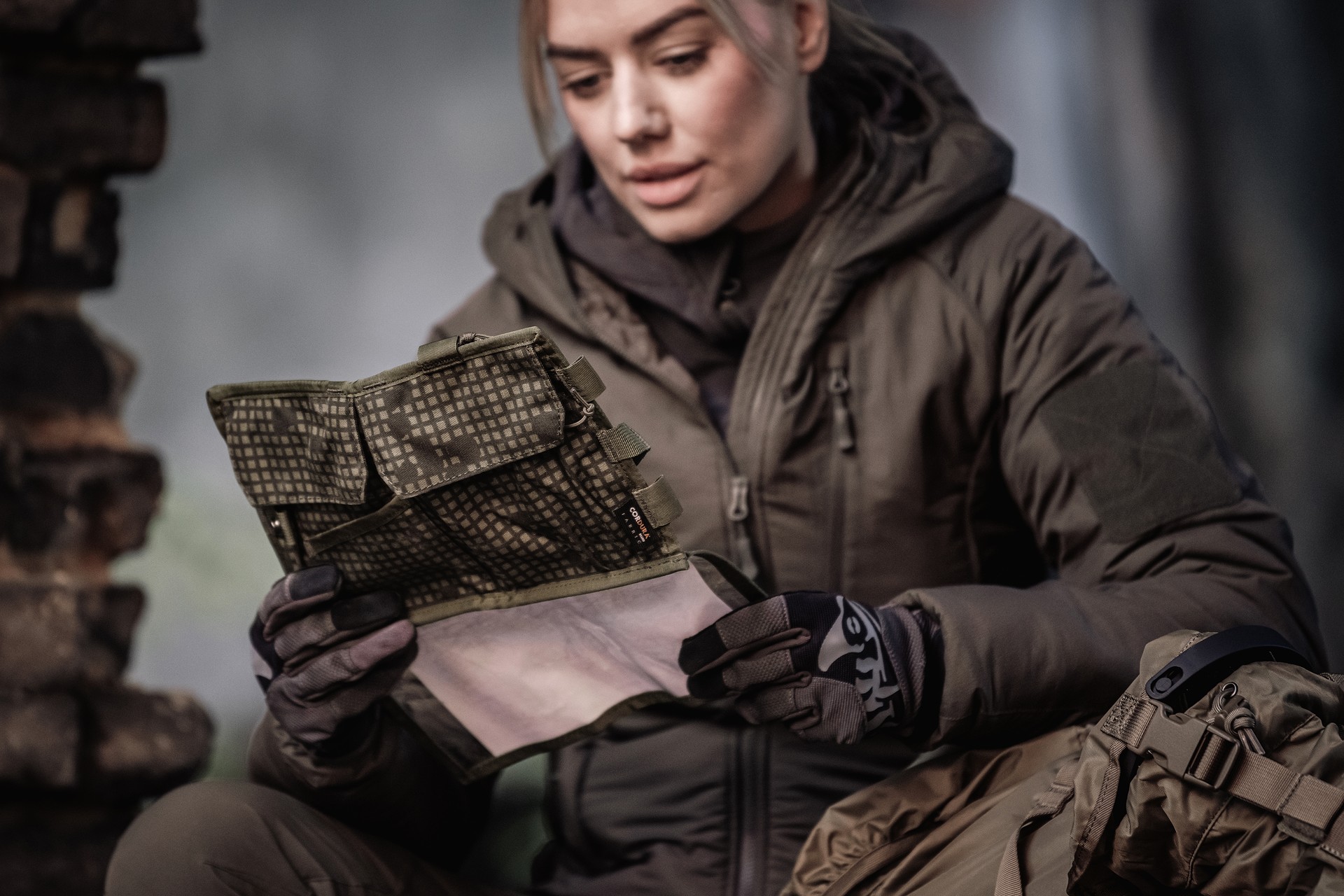 Pochette pour carte cartographique Helikon - Desert Night Camo