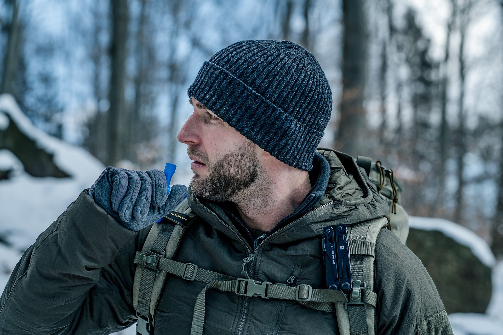 Veste Wolfhound Hoodie Helikon - Taiga Green