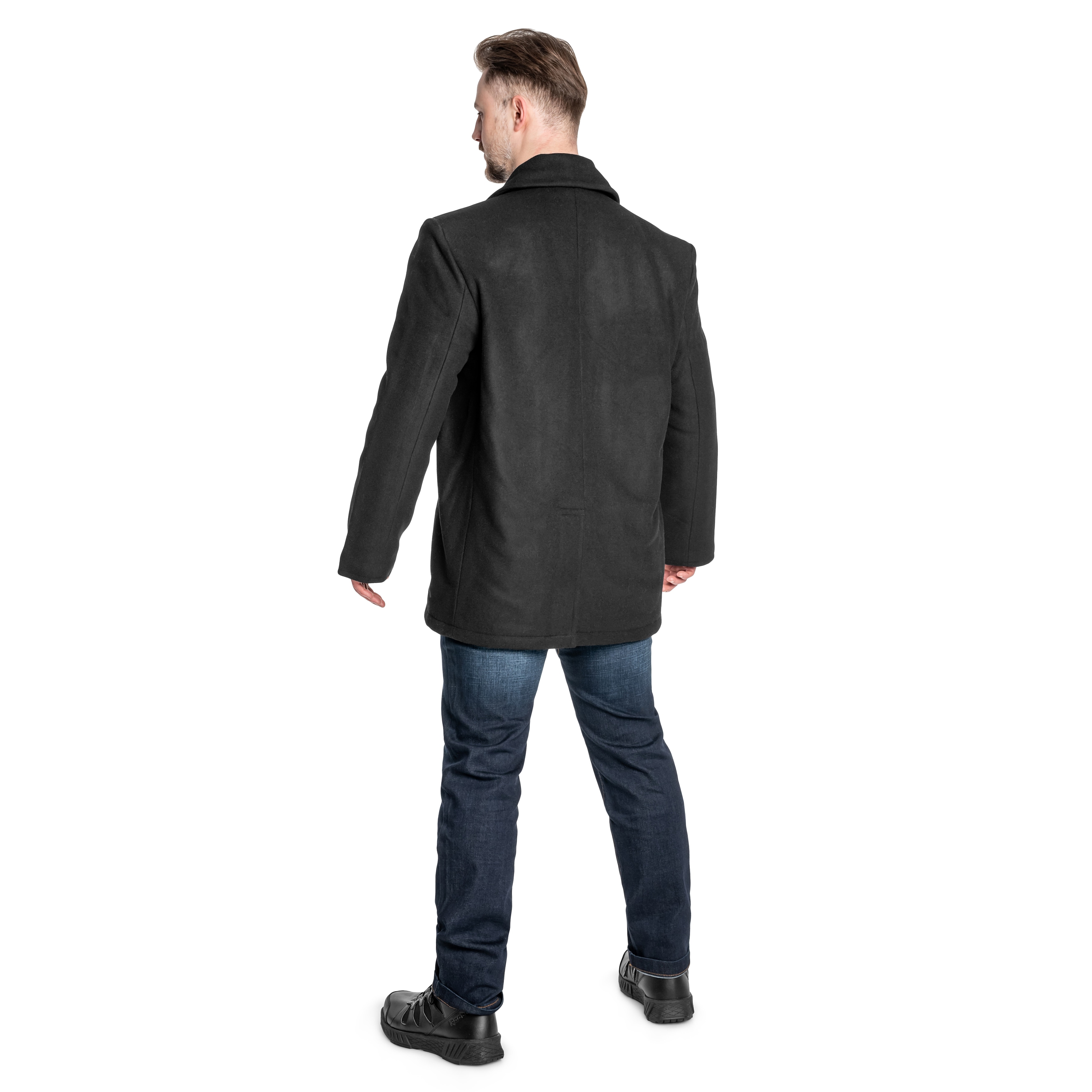 Manteau blazer US Navy Peacoat Mil-Tec - Black