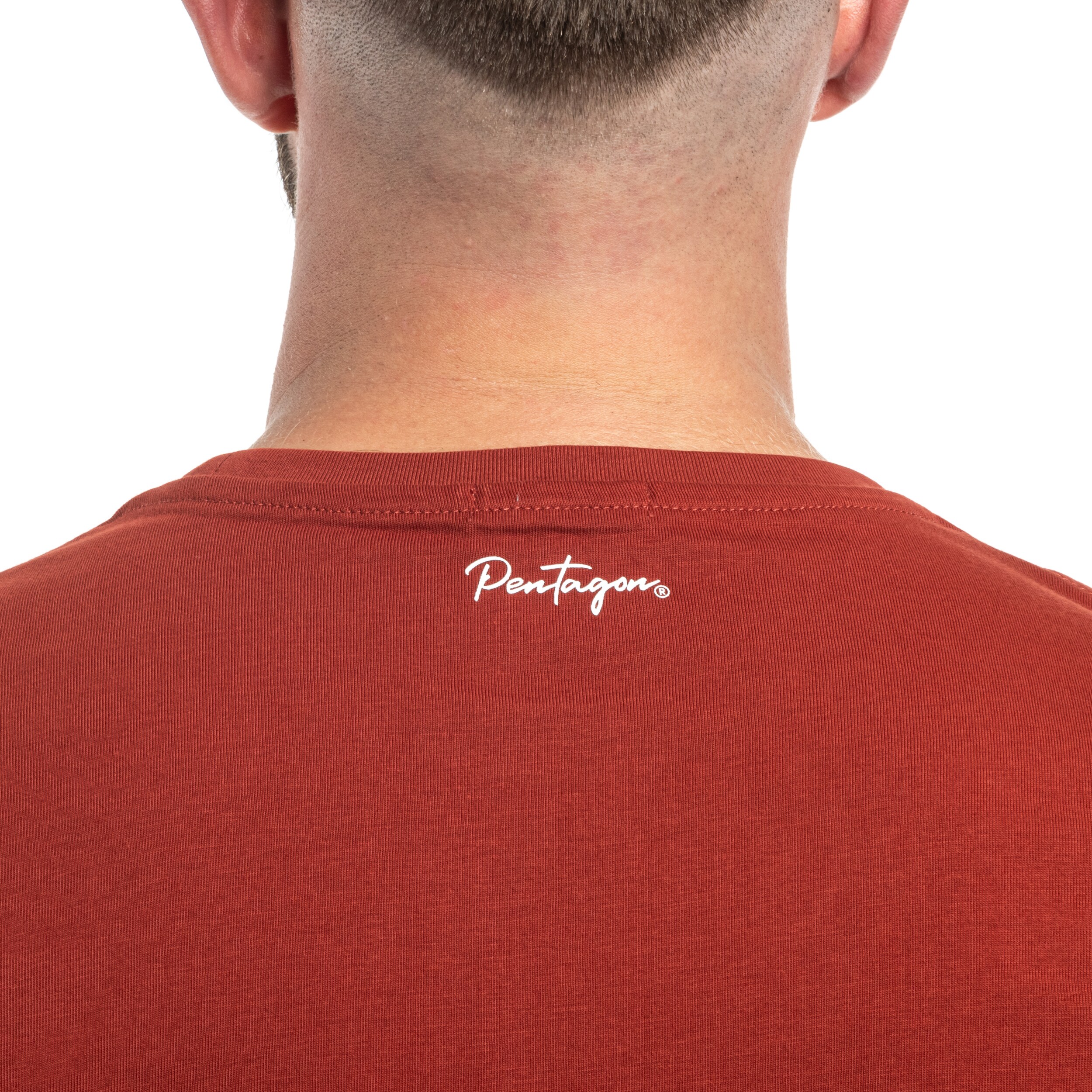 T-shirt Ageron Blank Pentagon - Maroon Red