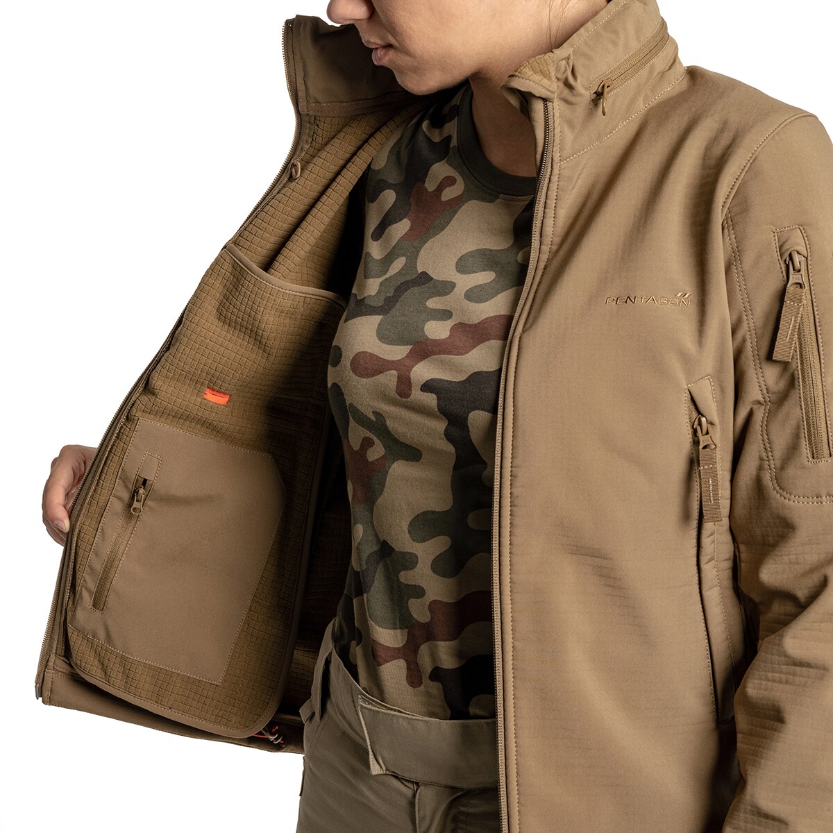 Veste femme Artaxes Pentagon - Coyote