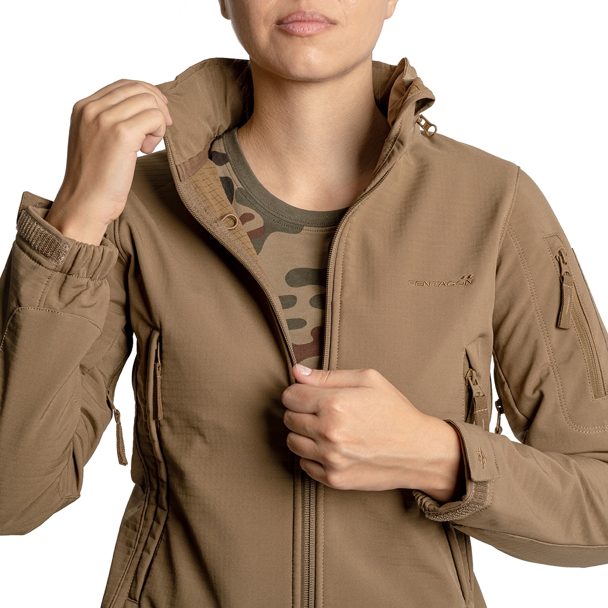 Veste femme Artaxes Pentagon - Coyote