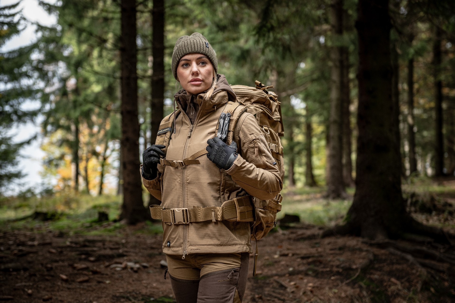 Veste femme Artaxes Pentagon - Coyote