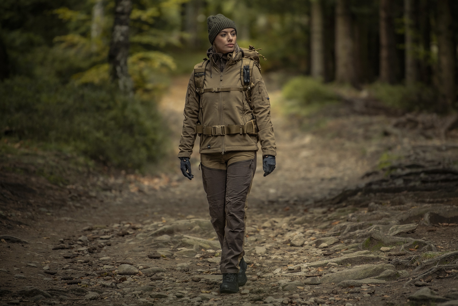 Veste femme Artaxes Pentagon - Coyote