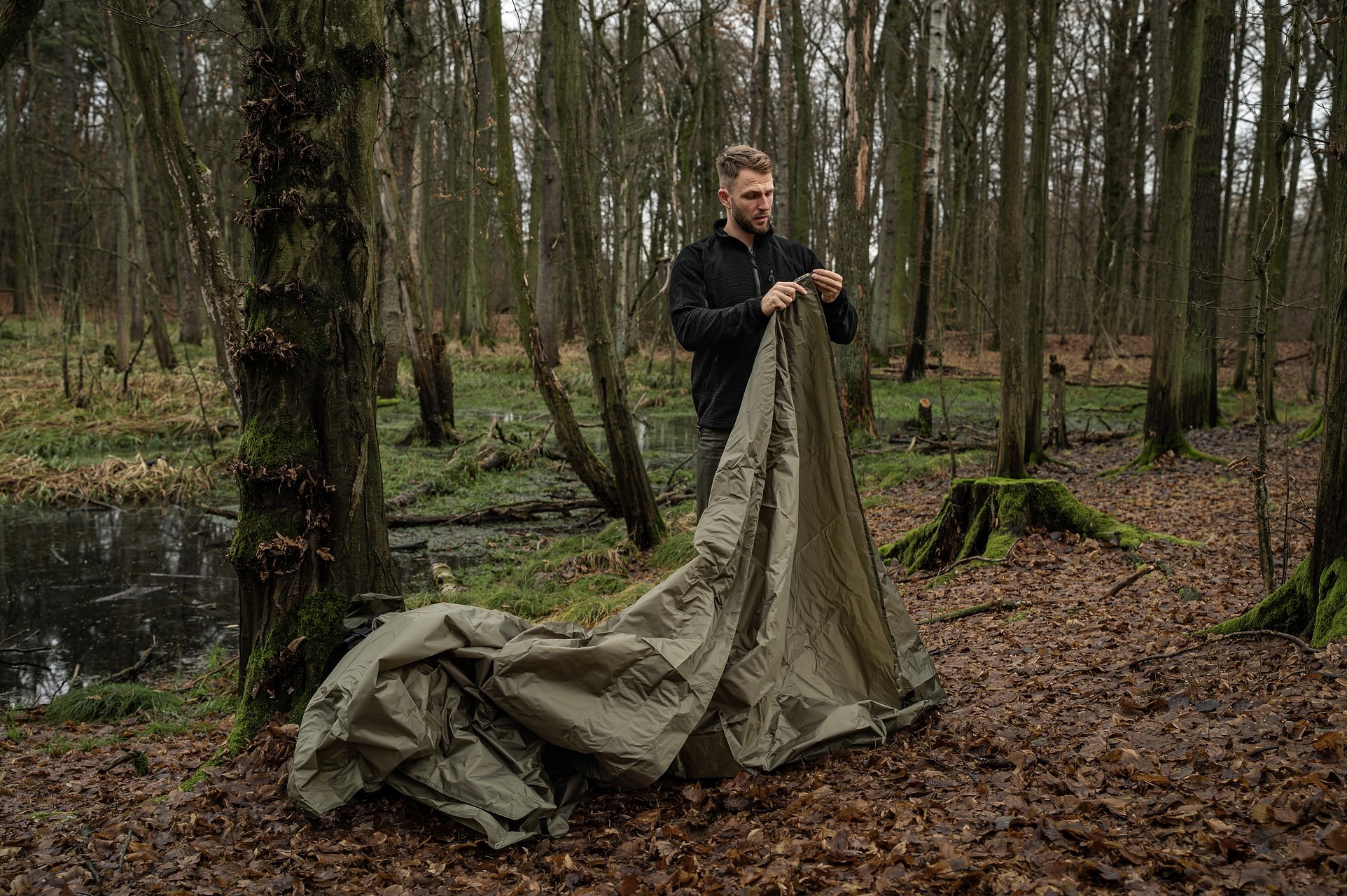 Bâche de bivouac X-Rain Tarp Badger Outdoor - Olive