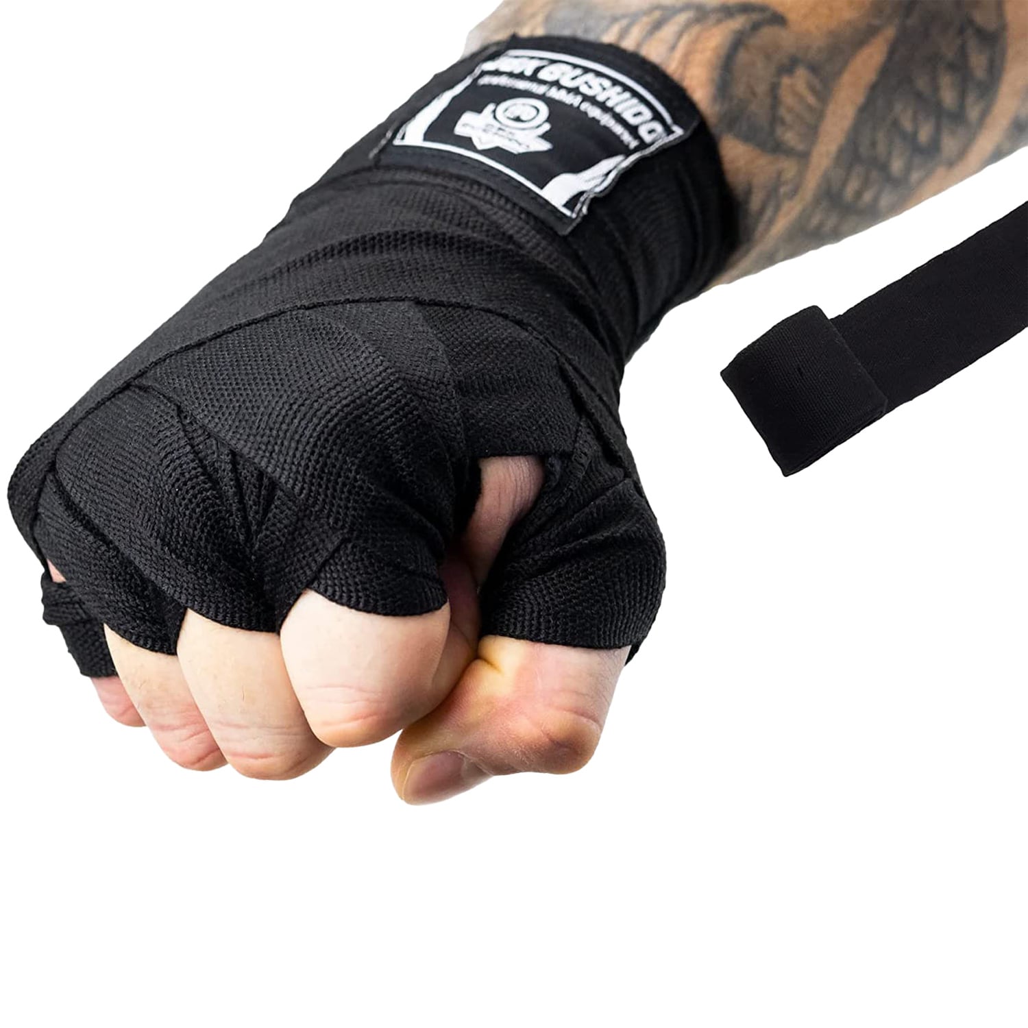 Bandes de boxe sur les mains et les poigntes 2 x 4 m DBX Bushido - Black 