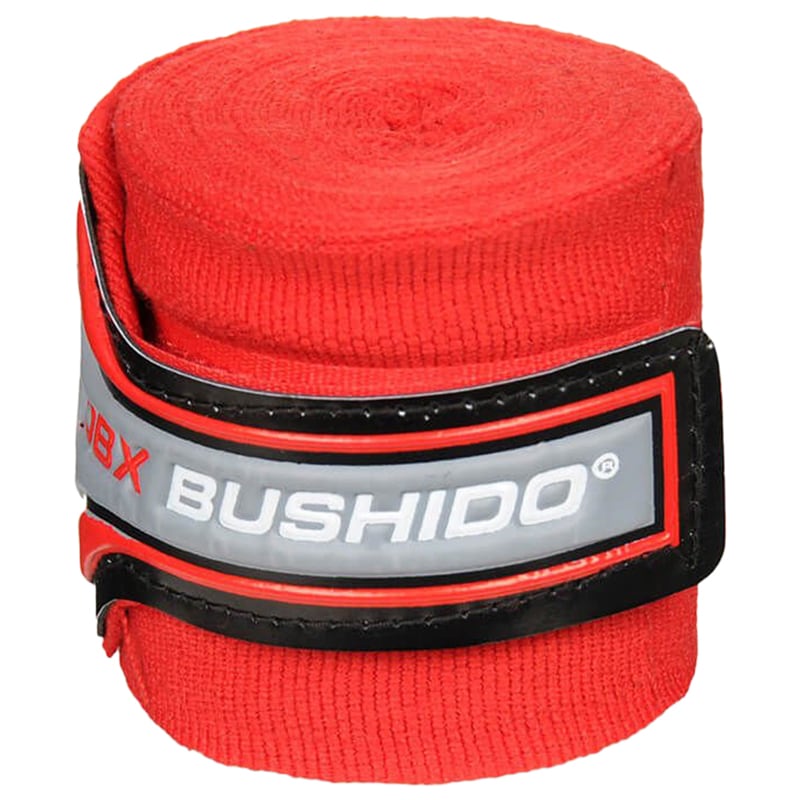 Bandes de boxe sur les mains et les poignets 2 x 2 m DBX Bushido - Red 