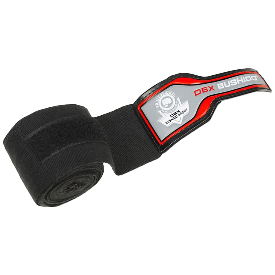 Bandes de boxe elastique 4 m DBX Bushido - Black 