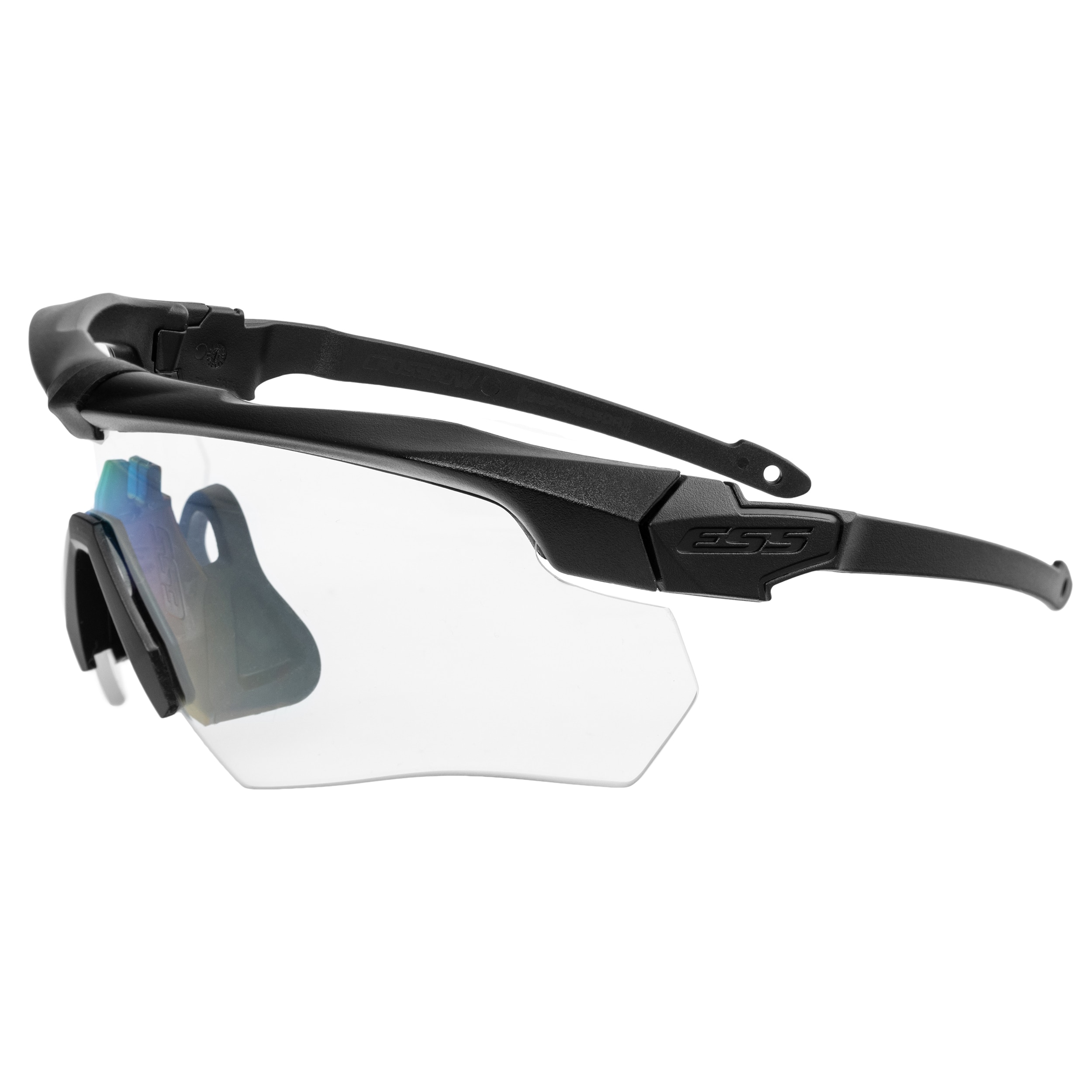 Lunettes tactiques - kit Crossbow Superssor 2X+  ESS - Black Frame Clear/Smoke Grey/Laser LPL-B