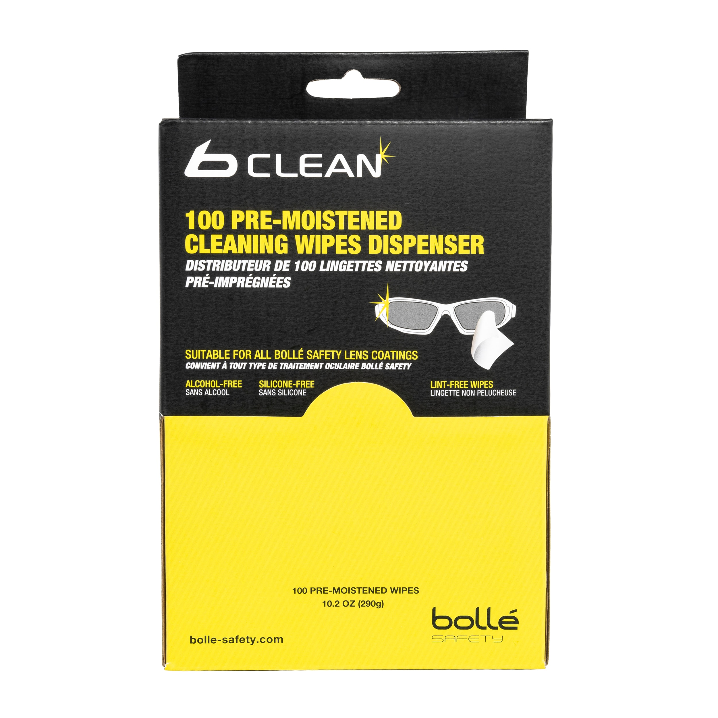 Lingettes pour le nottoyage de l'optique  10 pcs. B-Clean 