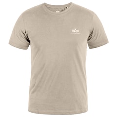 T-shirt Basic Small Logo Alpha Industries - Vintage Sand