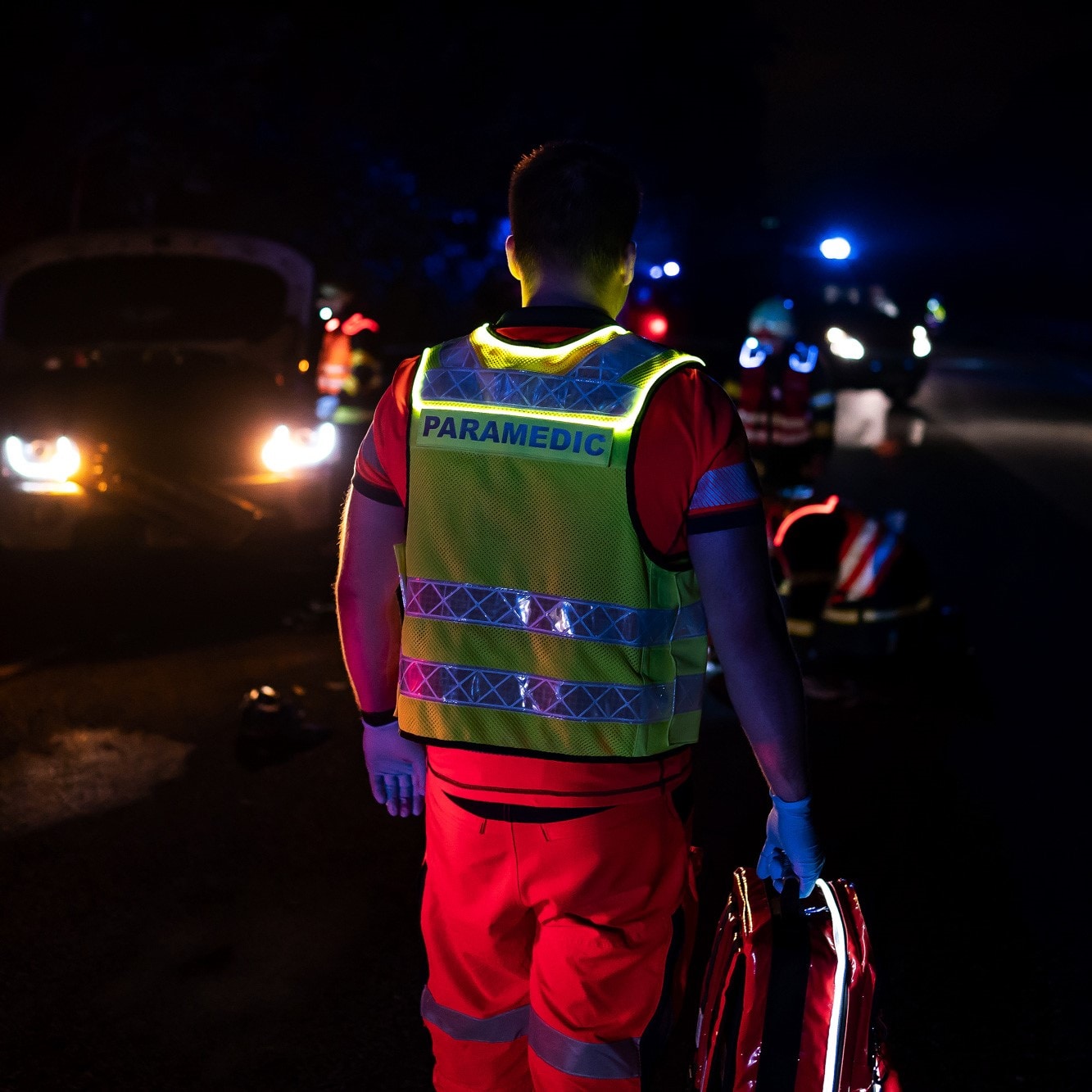 Éclairage de signalisation SunFibre Wearable Active Lighting Technology Wisport - Red