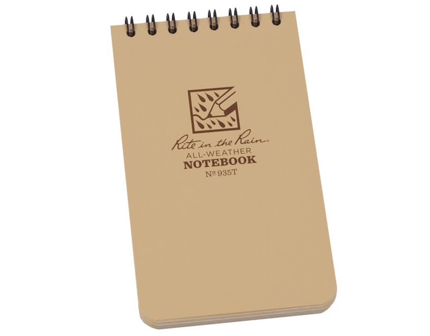 Bloc-notes imperméable 3x5" Rite in the Rain - Tan