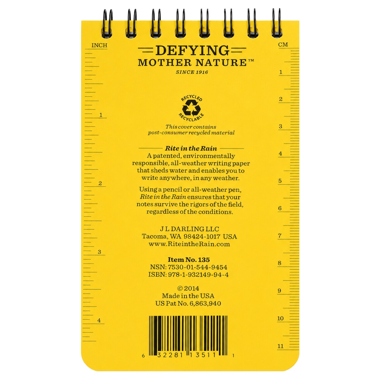 Bloc-notes imperméable 3x5