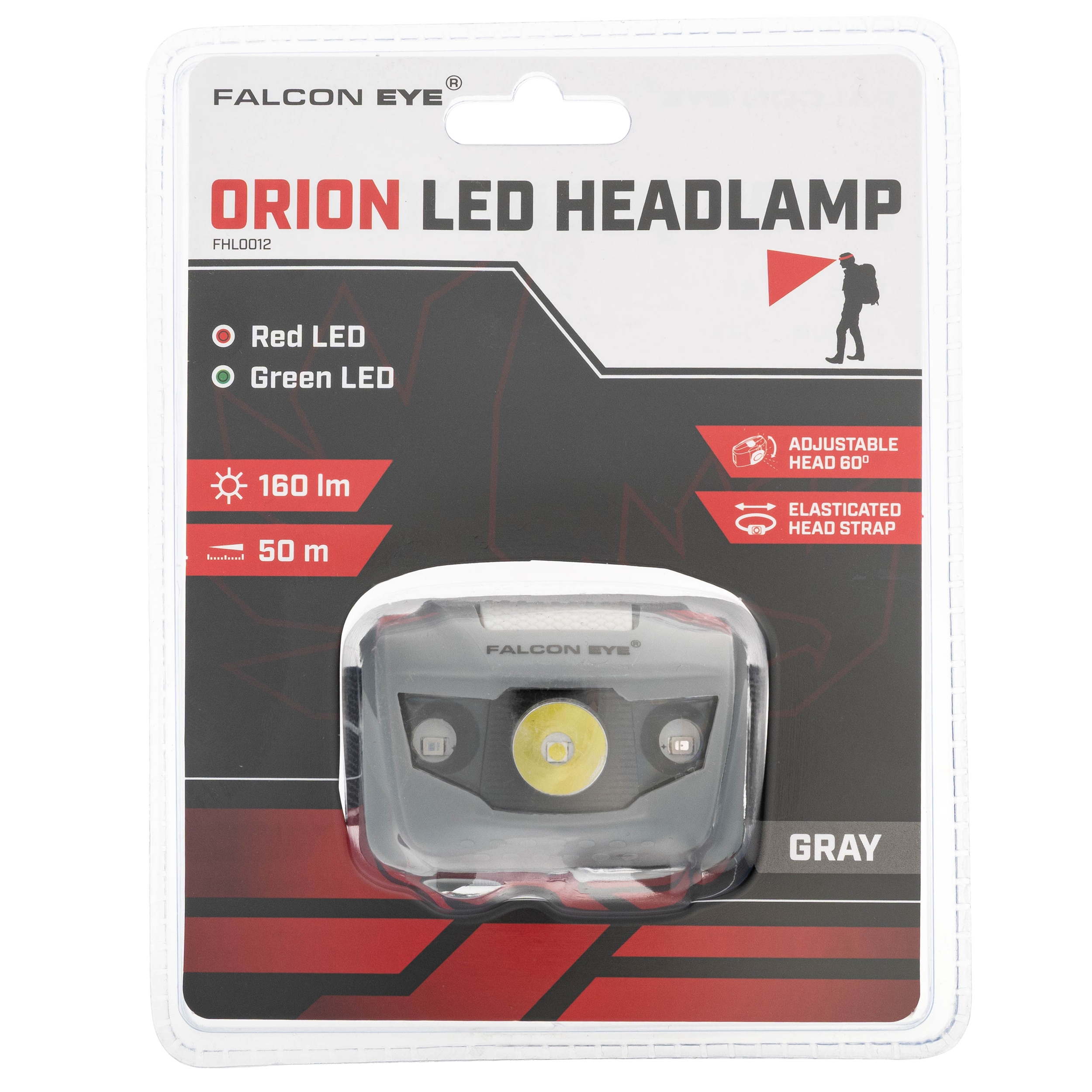 Lampe frontale Falcon Eye Orion Black - 160 lumens Mactronic