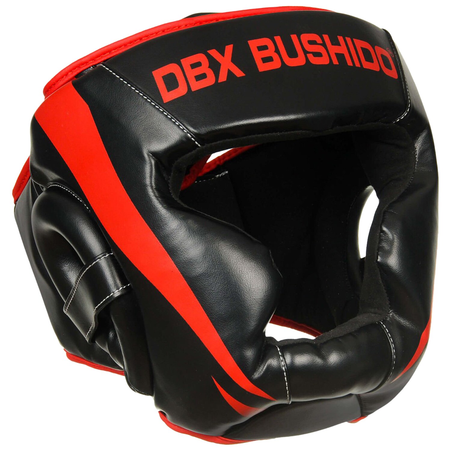 Casque de boxe pour l'entraînement et le combat DBX Bushido - Black/Red 