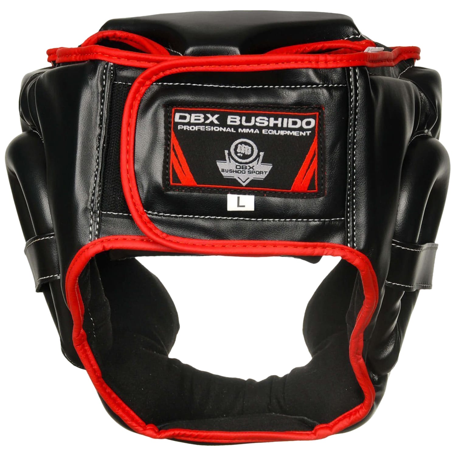 Casque de boxe pour l'entraînement et le combat DBX Bushido - Black/Red 