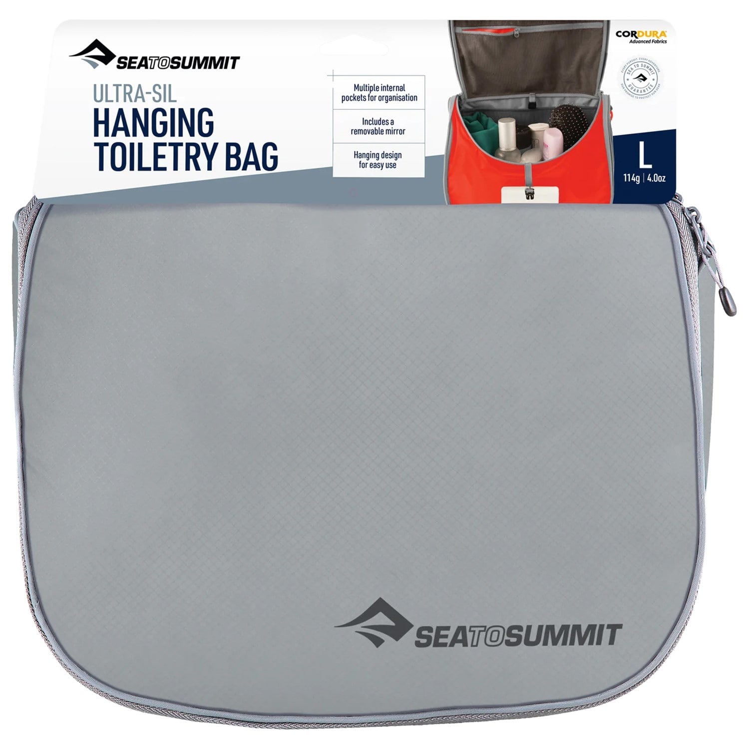 Trousse de toilette Utrra-Sil Hanging Toiletry Bag Large Sea To Summit - HighRise Grey 