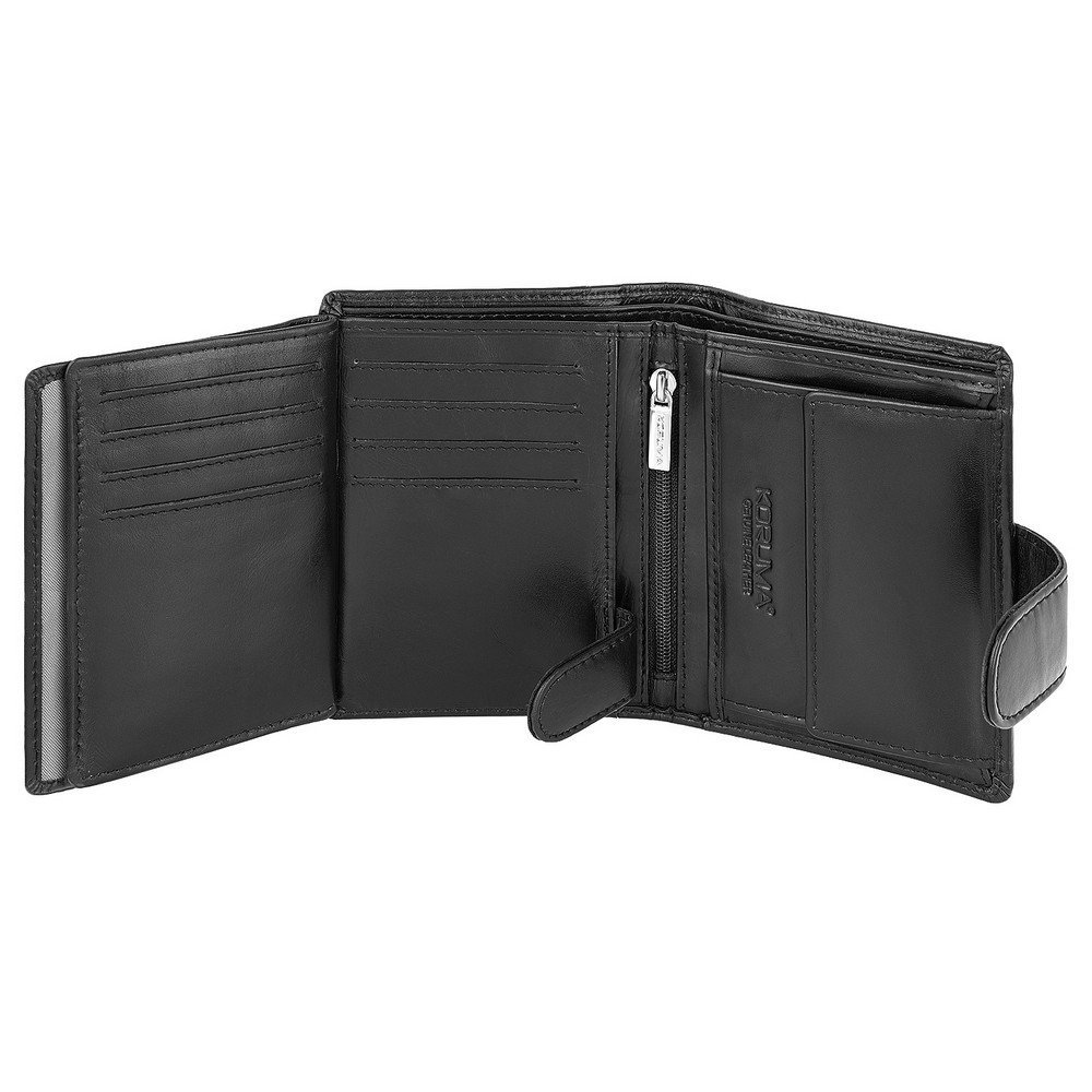 Portefeuille Smart RFID Block pour cartes et monnaie Koruma - Black