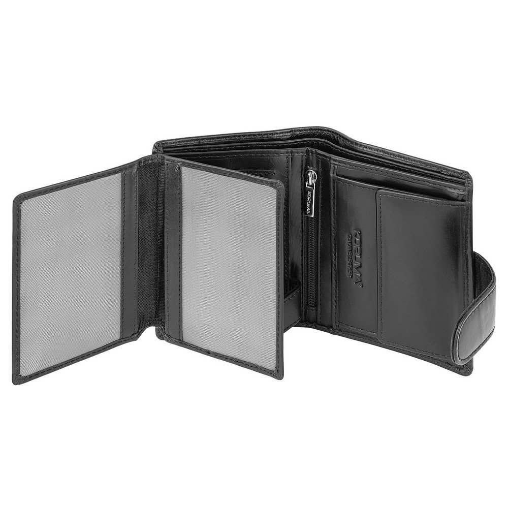 Portefeuille Smart RFID Block pour cartes et monnaie Koruma - Black