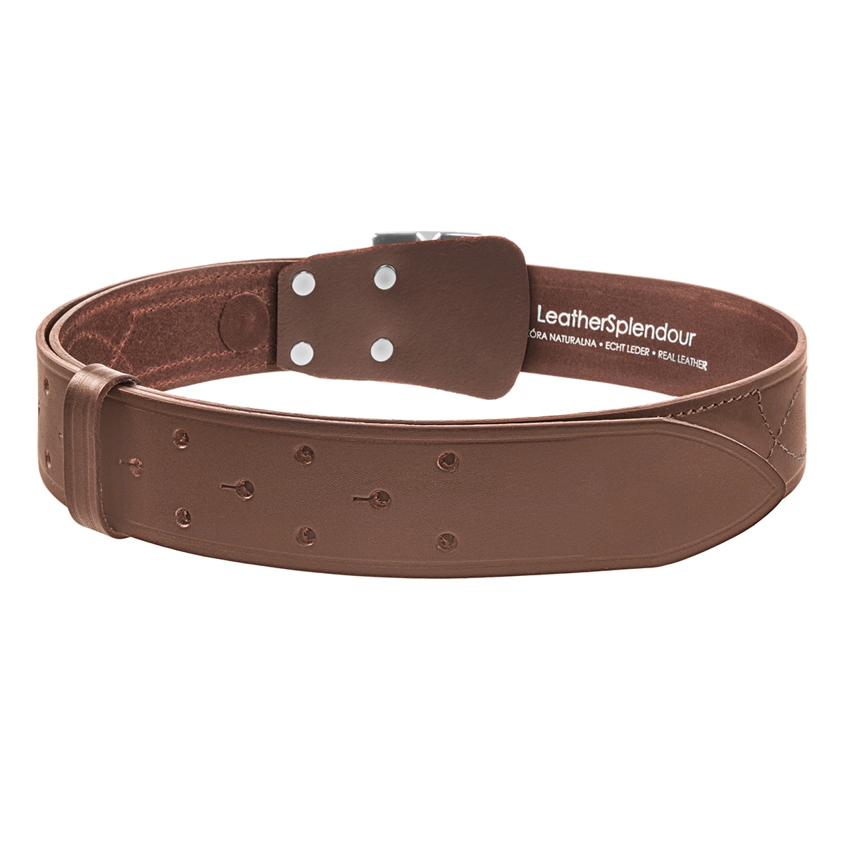 Ceinture en cuir d'officier - Light Brown