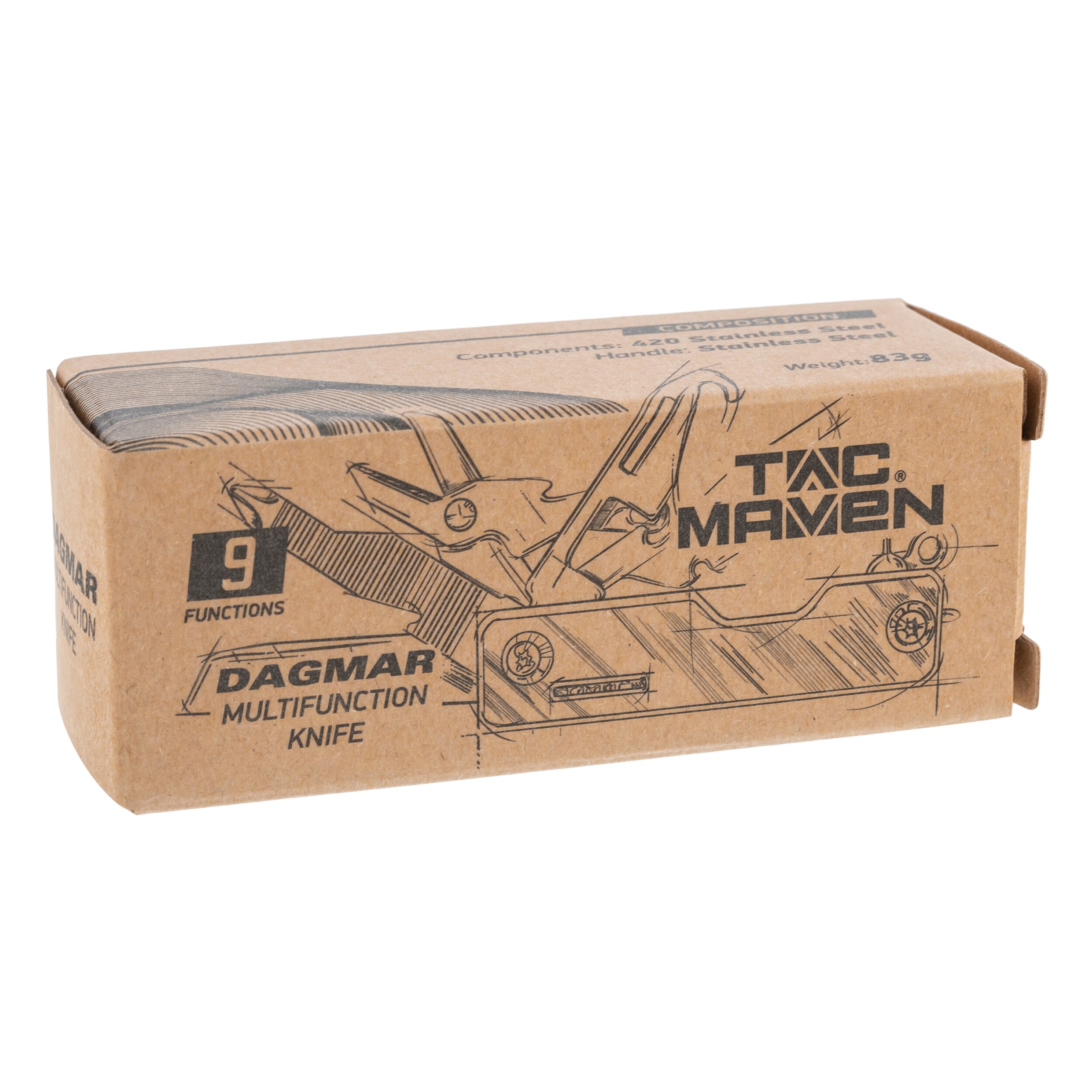 Multitool Tac Maven Dagmar Pentagon - Black