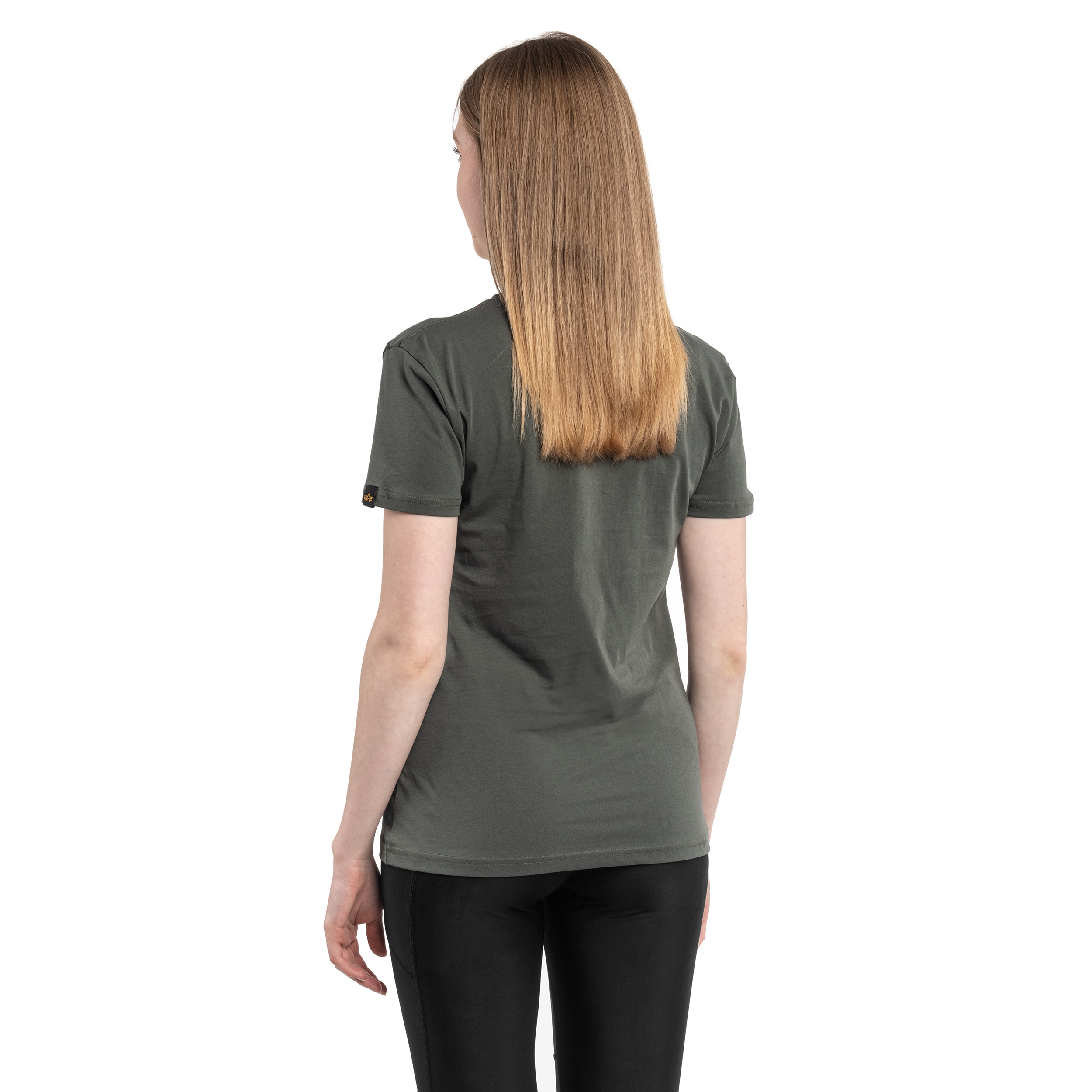 T-shirt femme New Basic Alpha Industries - Dark Olive