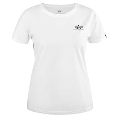 T-Shirt femme Basic Small Logo Alpha Industries - White