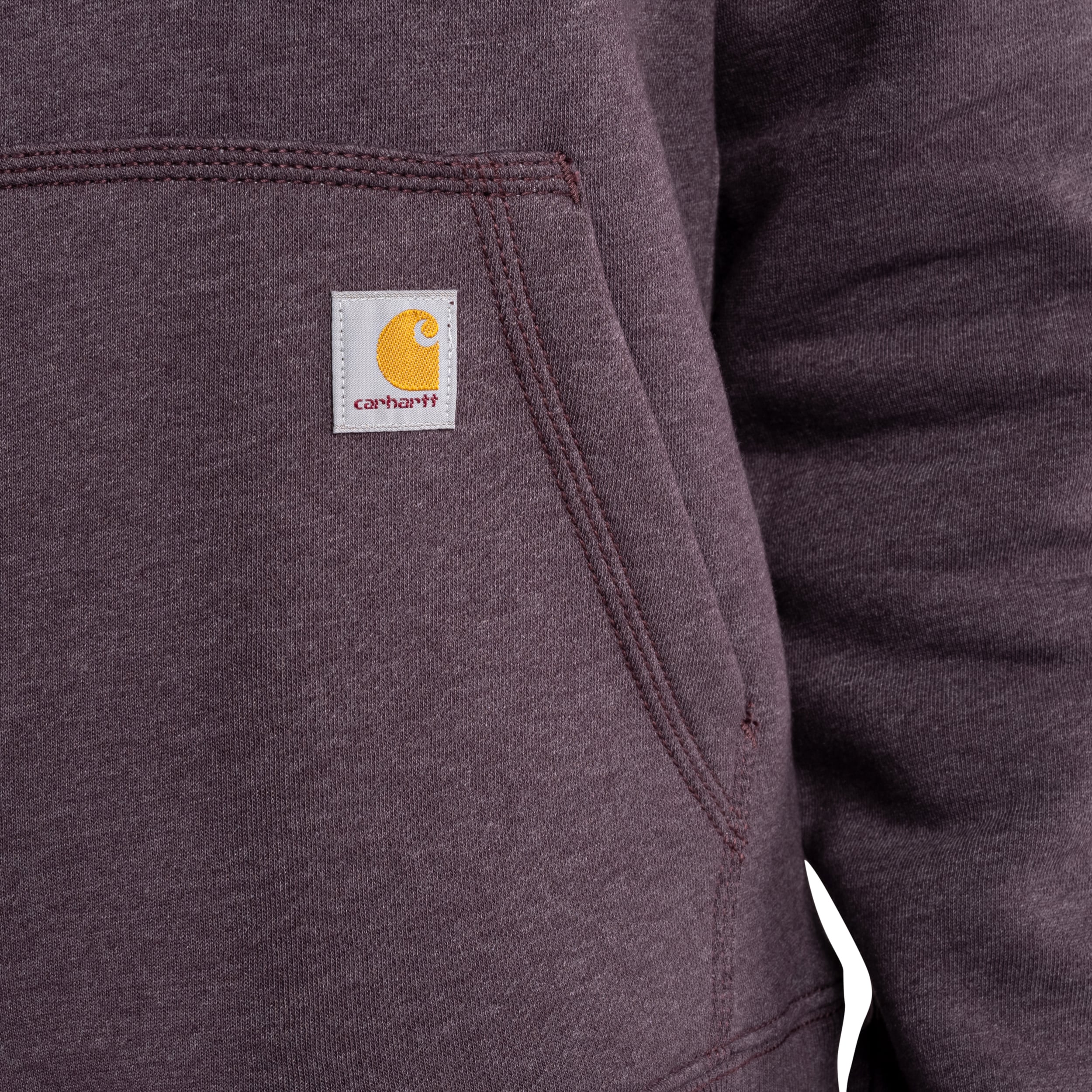 Sweatshirt Midweight Half Zip Carhartt - Blackberry Heather 