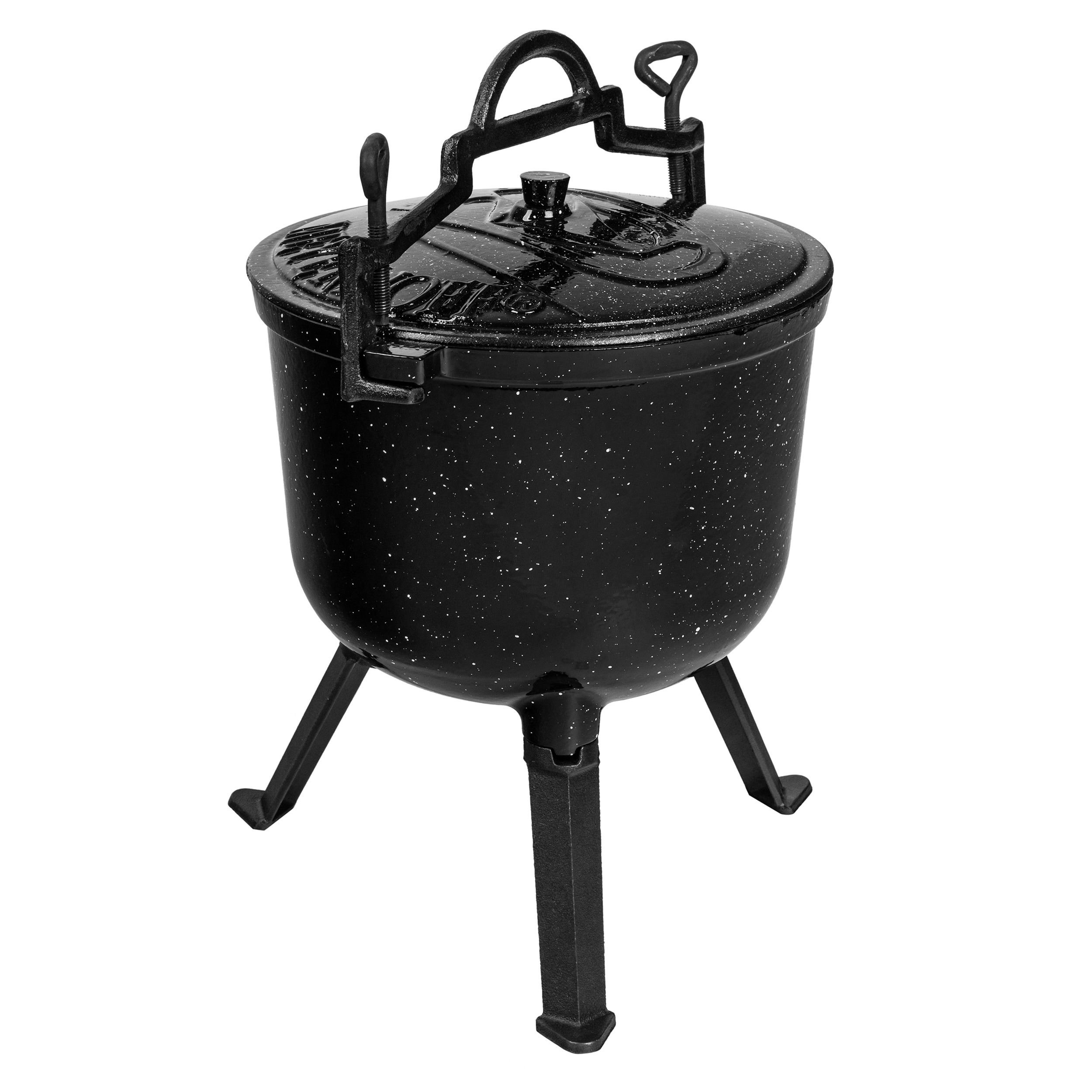 Chaudron en fonte émaillée pour feu de camp Marmur 10 L Meyerhoff