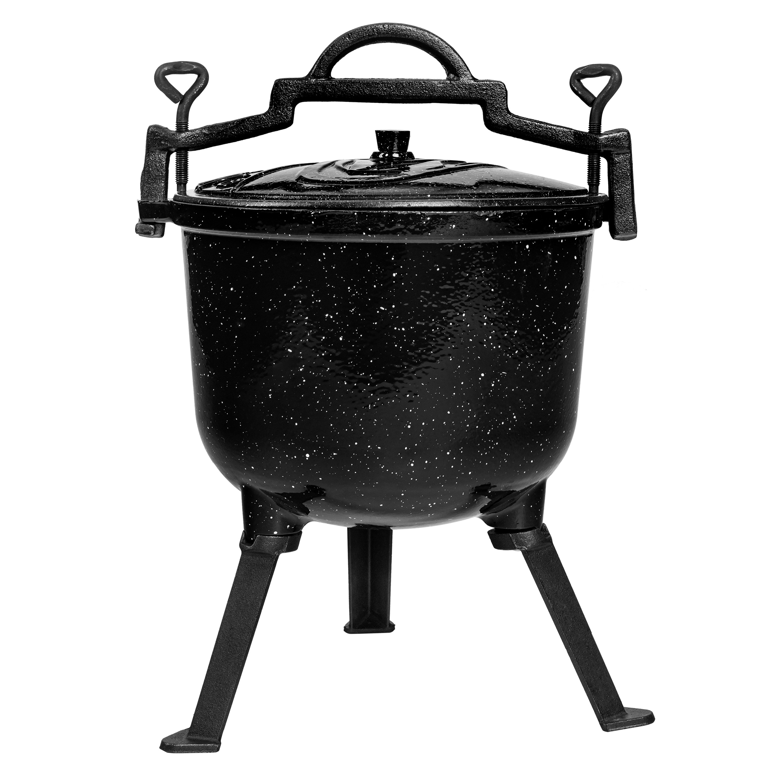 Chaudron en fonte émaillée pour feu de camp Marmur 10 L Meyerhoff