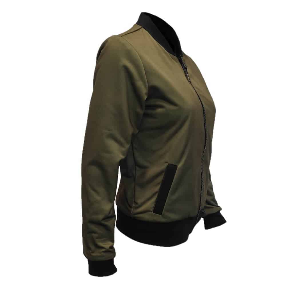 Veste réversible pour femmes MA-1 Flyers Haasta - Olive/Black