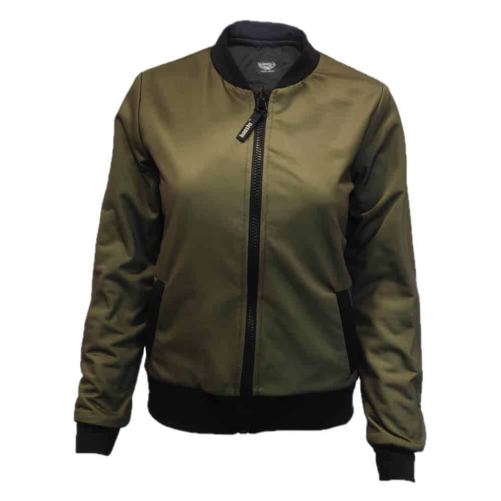 Veste réversible pour femmes MA-1 Flyers Haasta - Olive/Black