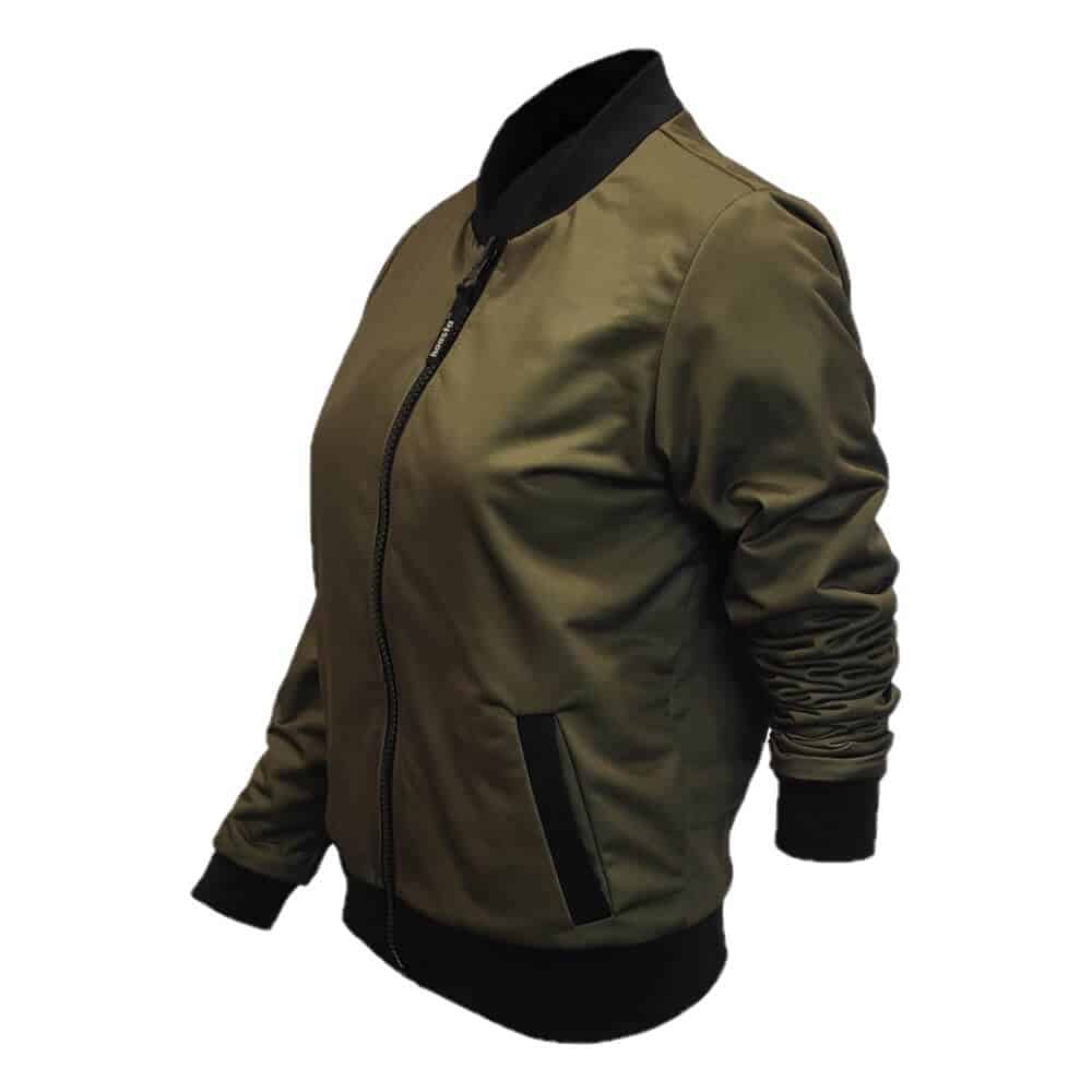 Veste réversible pour femmes MA-1 Flyers Haasta - Olive/Black