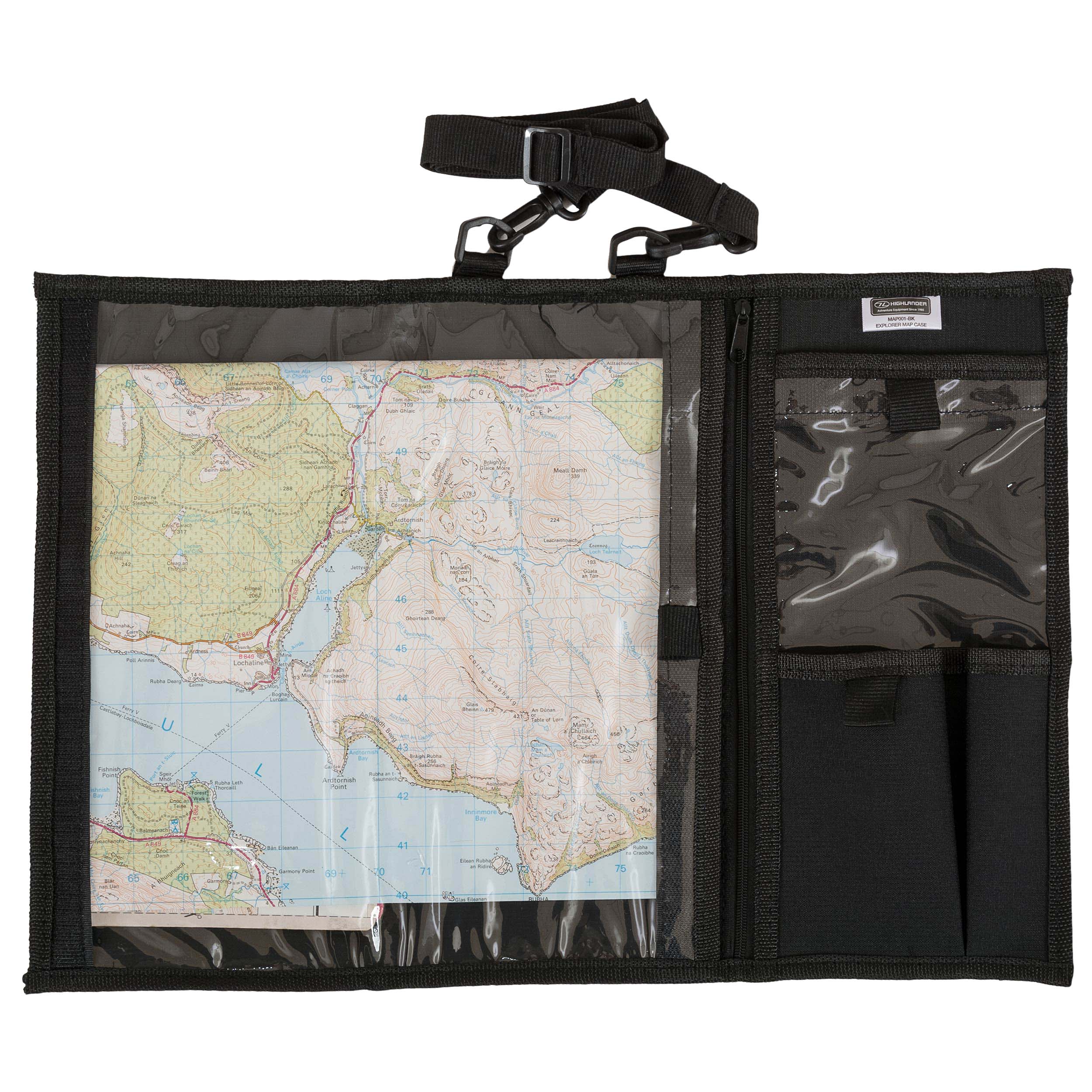 Pochette pour carte cartographique  Forces Explorer Map Case Highlander- Black