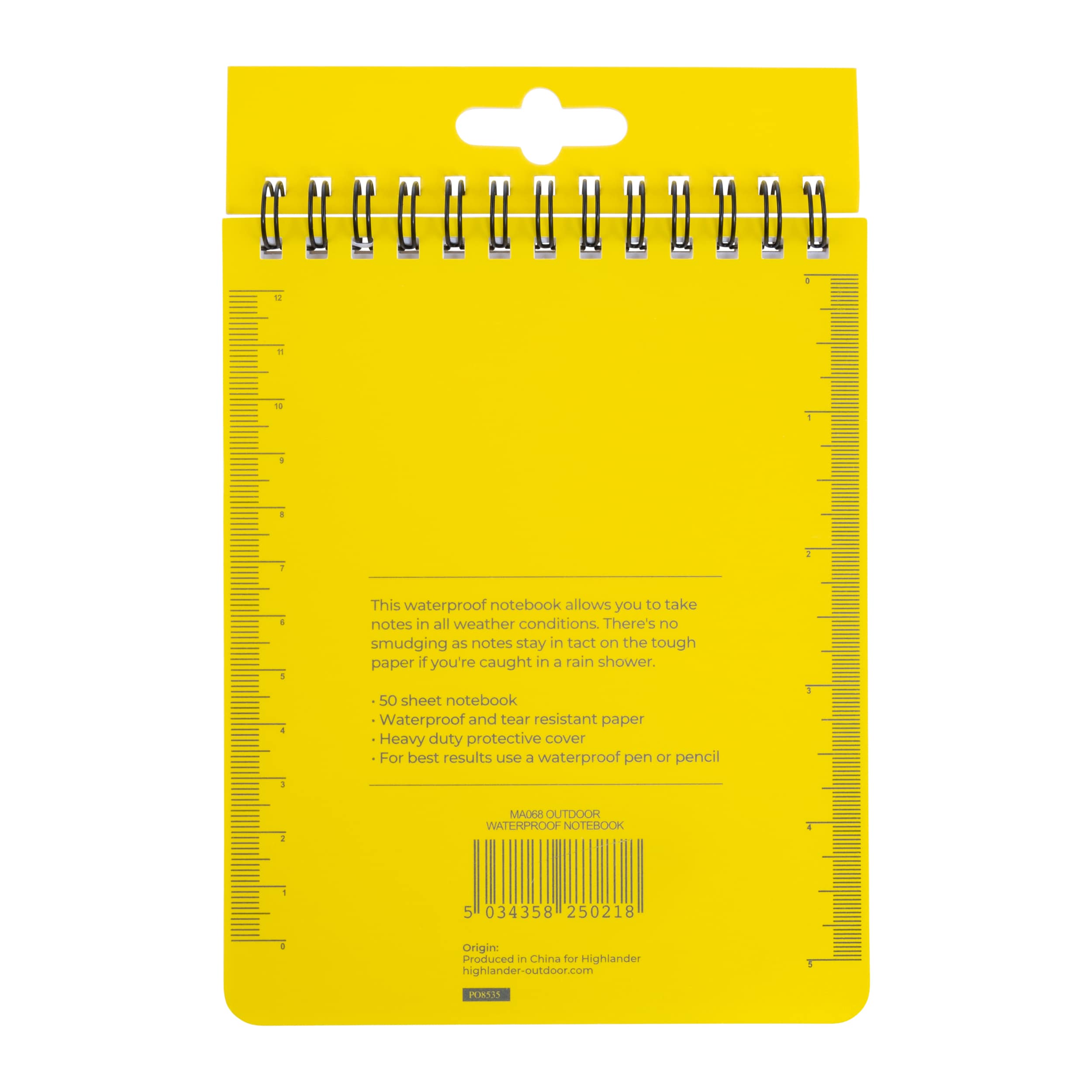 Bloc-notes imperméable Outdoor 15 x 12 cm Highlander 