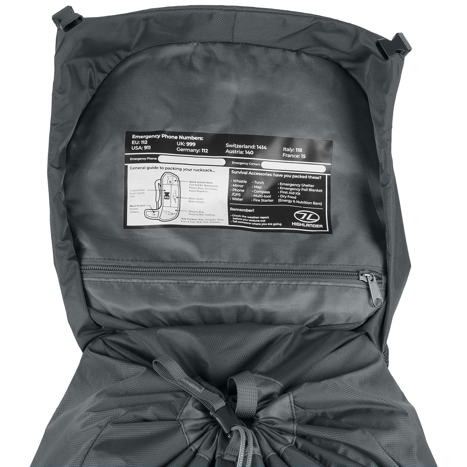 Sac à dos Outdoor Ben Nevis 52 L Highlander - Grey